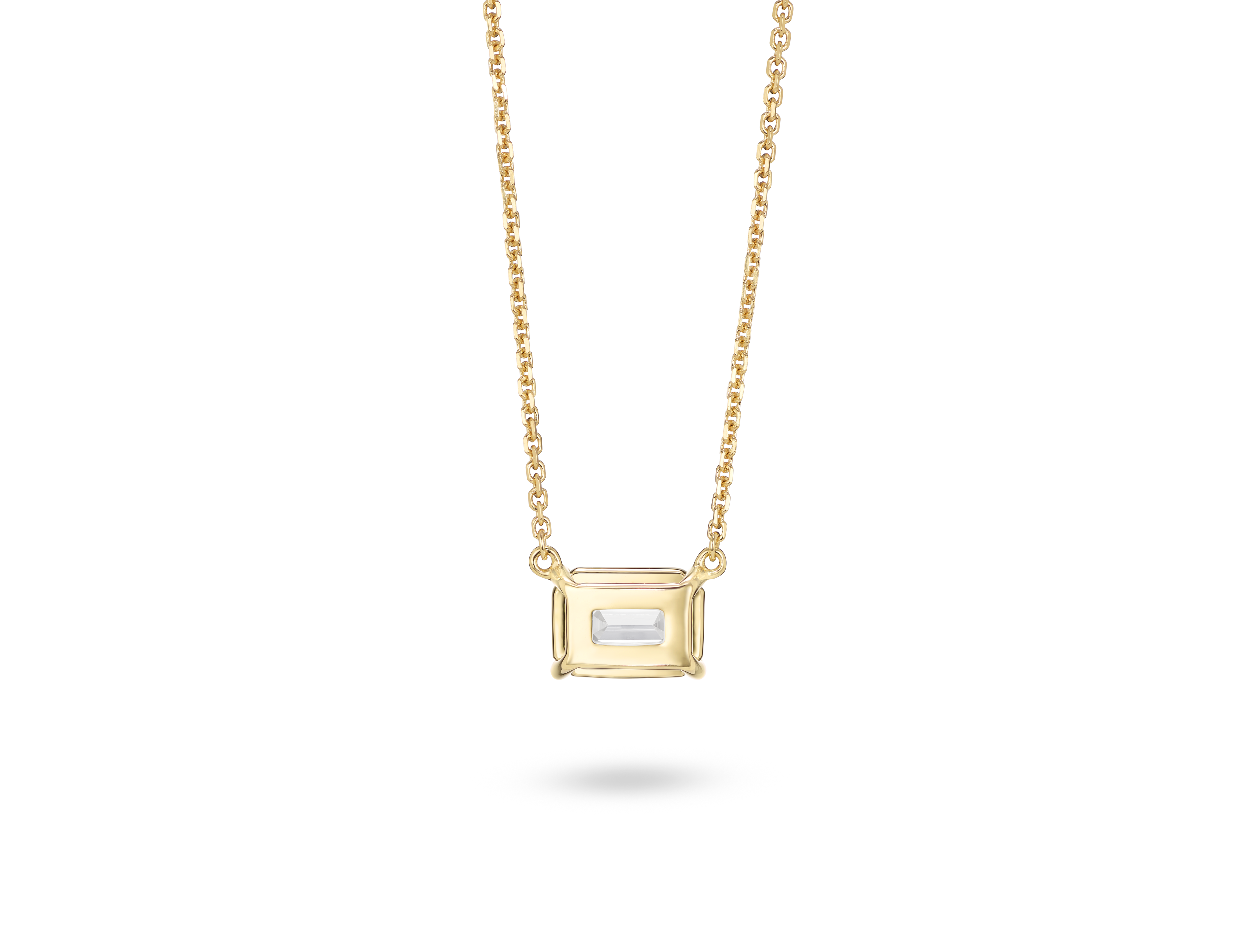 Lab-Grown Diamond 1ct. Emerald Cut Pendant | White