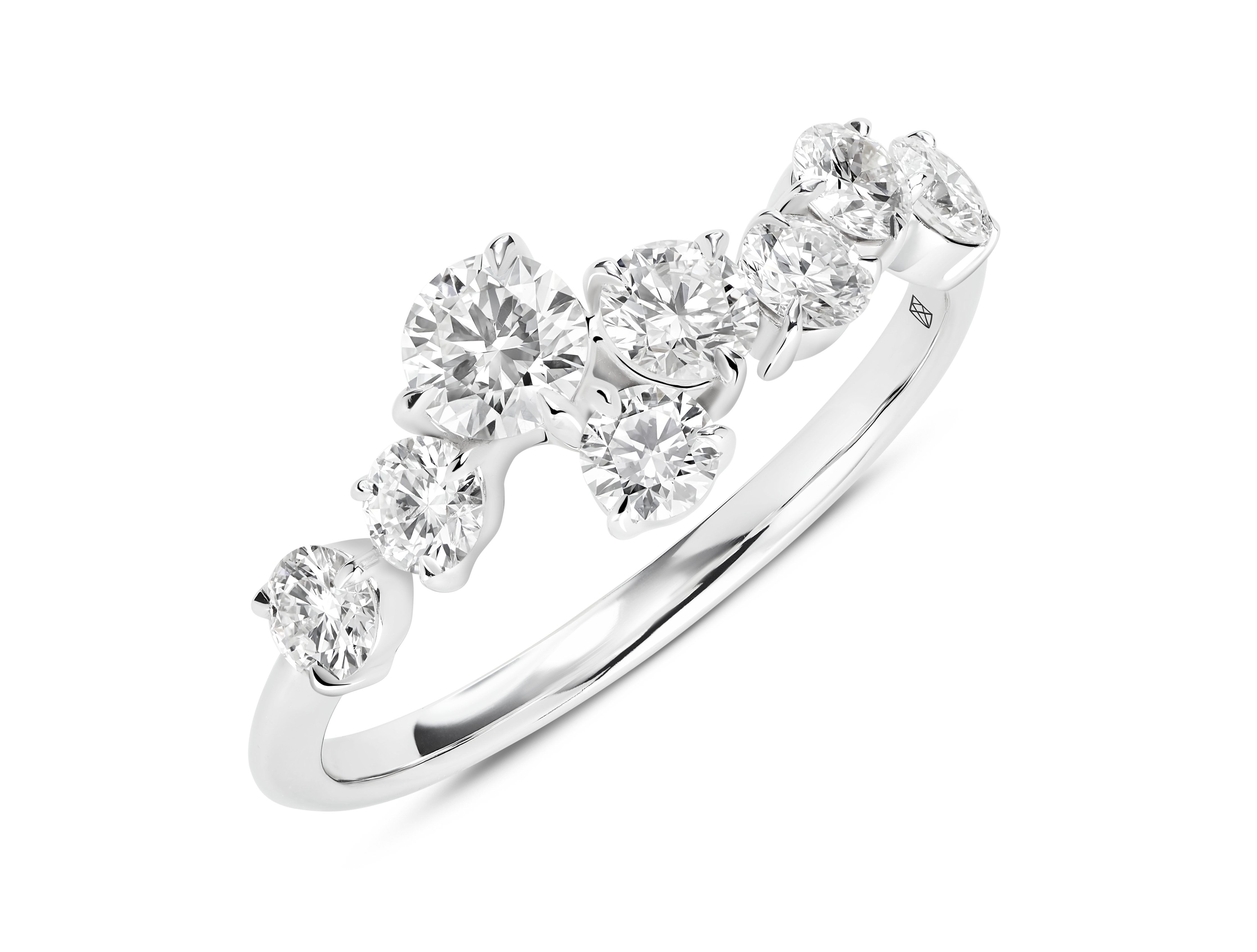 Lab-Grown Diamond 1ct. tw. Round Brilliant Constellation Ring | White