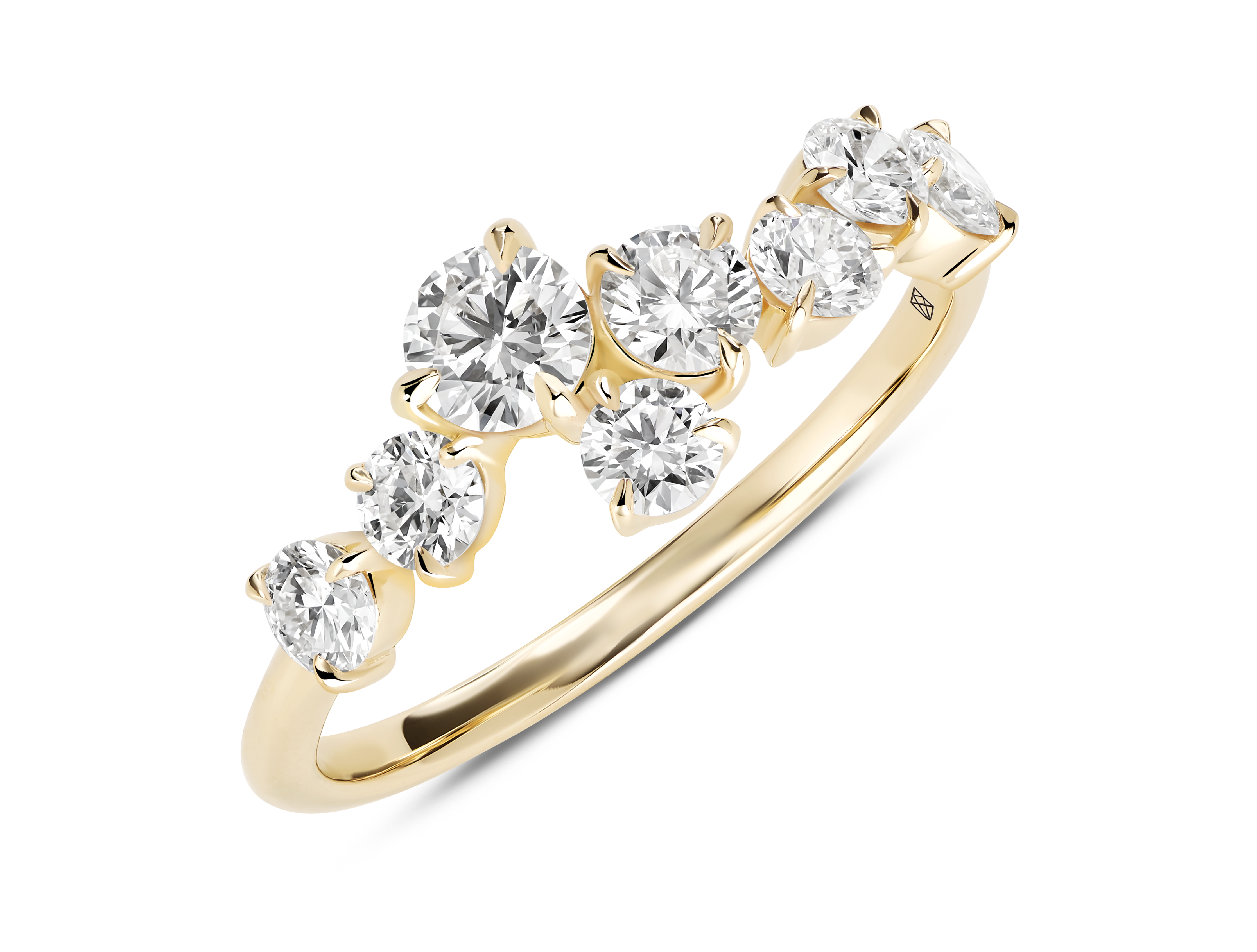 Lab-Grown Diamond 1ct. tw. Round Brilliant Constellation Ring | Gold