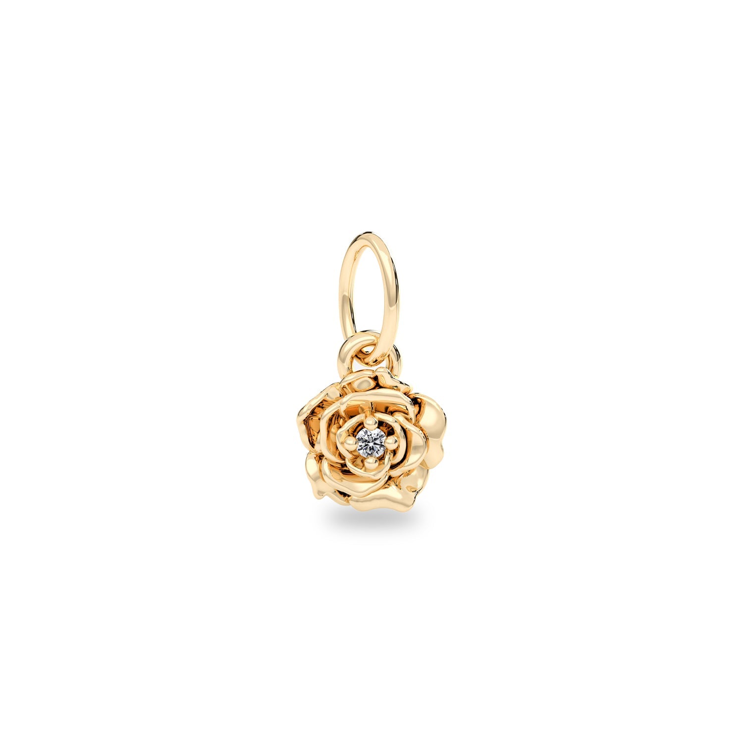 Diamond Pistil Rose Charm(Charm Only)