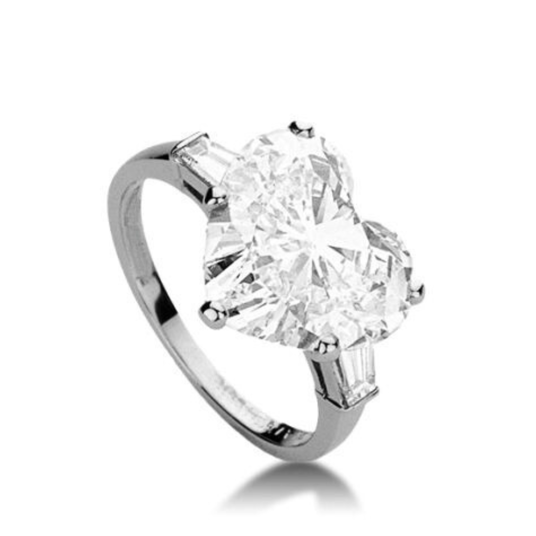 Timeless Heart-Shaped Diamond Ring – Simple and Elegant