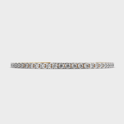 Single-Tone Diamond Tennis Bracelet
