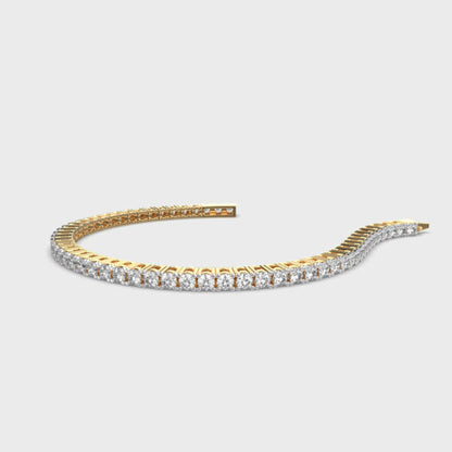 Single-Tone Diamond Tennis Bracelet