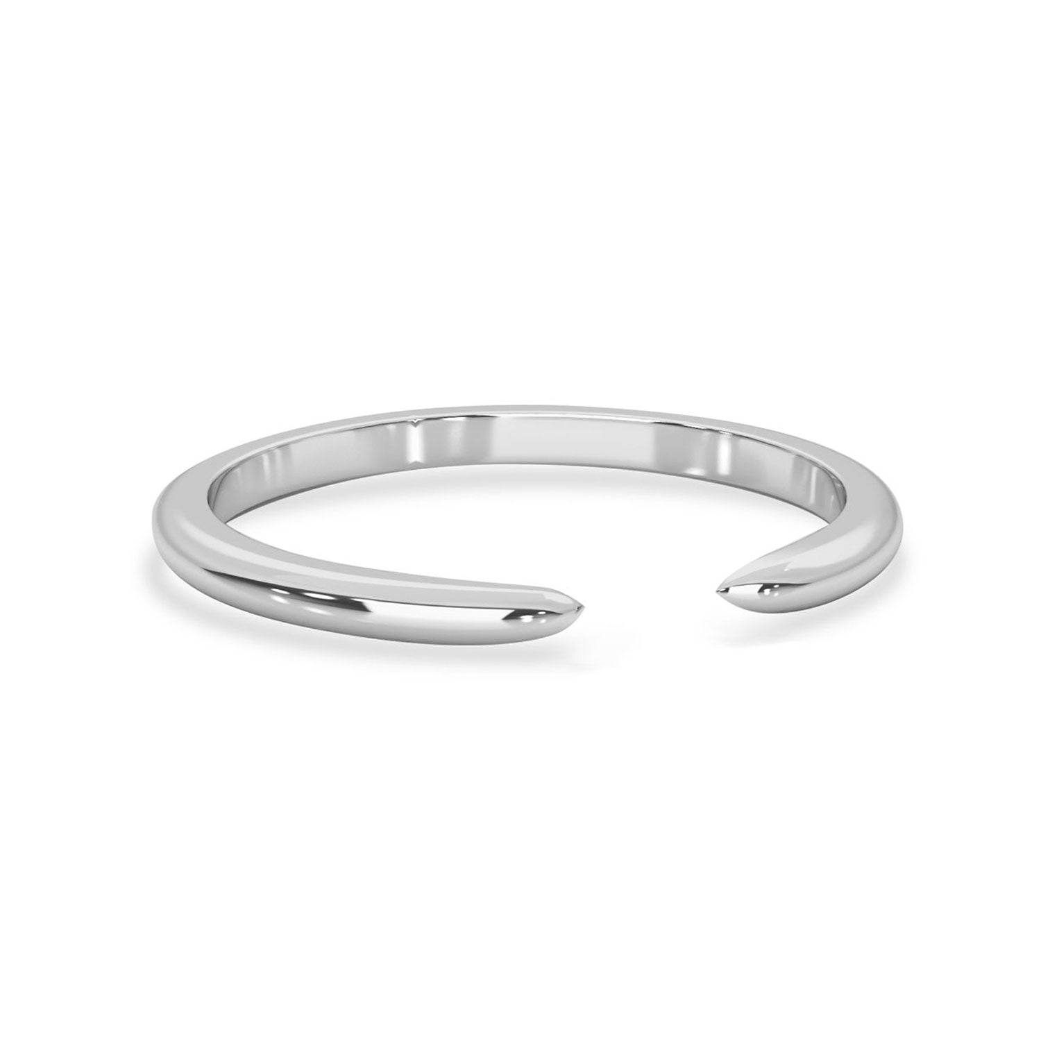 FlexFives Jewels Signature Tapered Open Eternity Ring, Plain Band