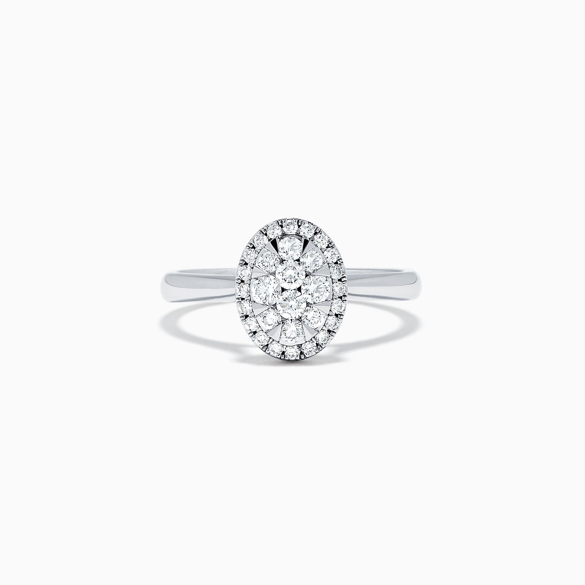 Bouquet 14K White Gold Diamond Ring, 0.46 TCW