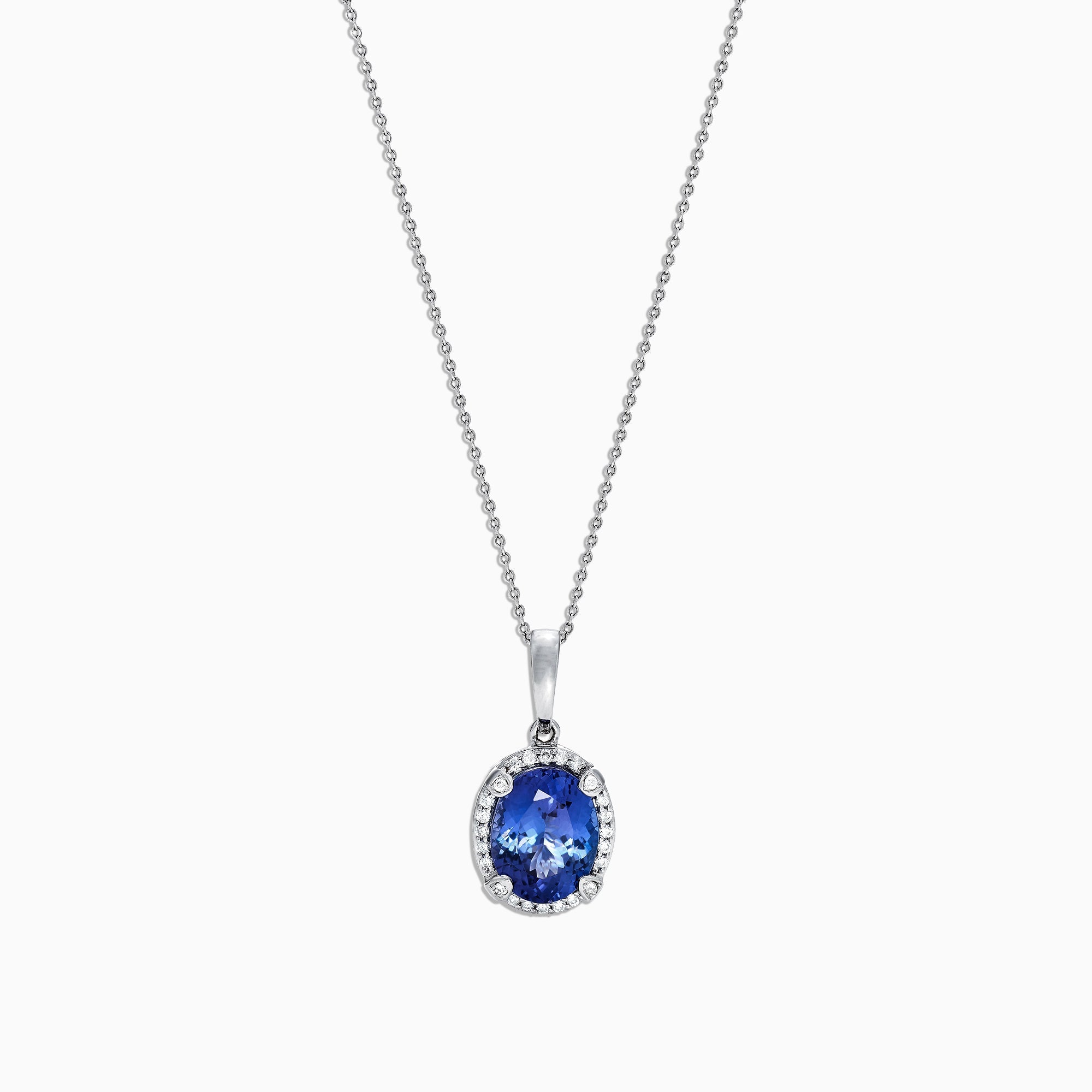 Nahla Siri 14K White Gold Tanzanite and Diamond Pendant, 2.97 TCW