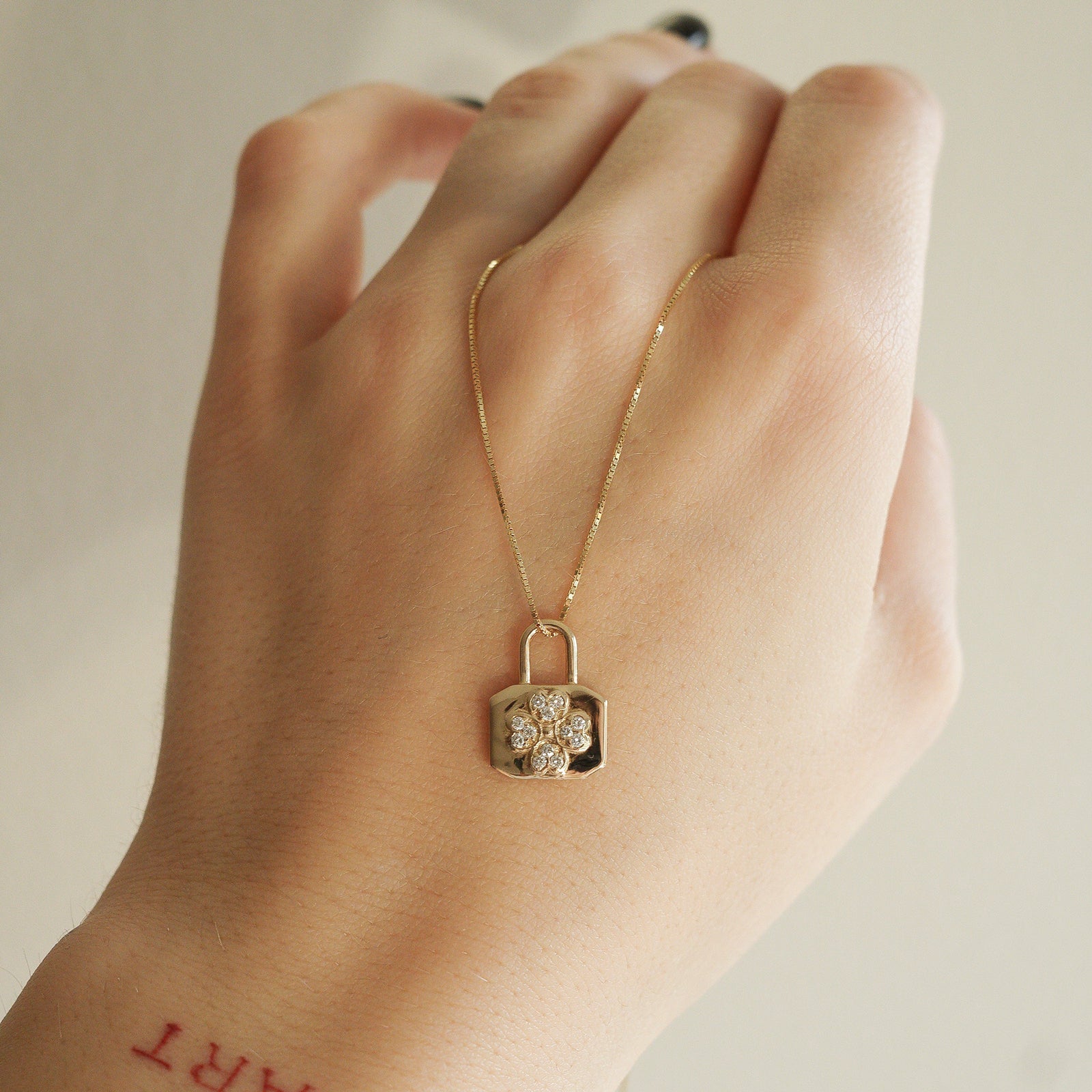 The Peace Clover Charm, Lab Grown Diamonds