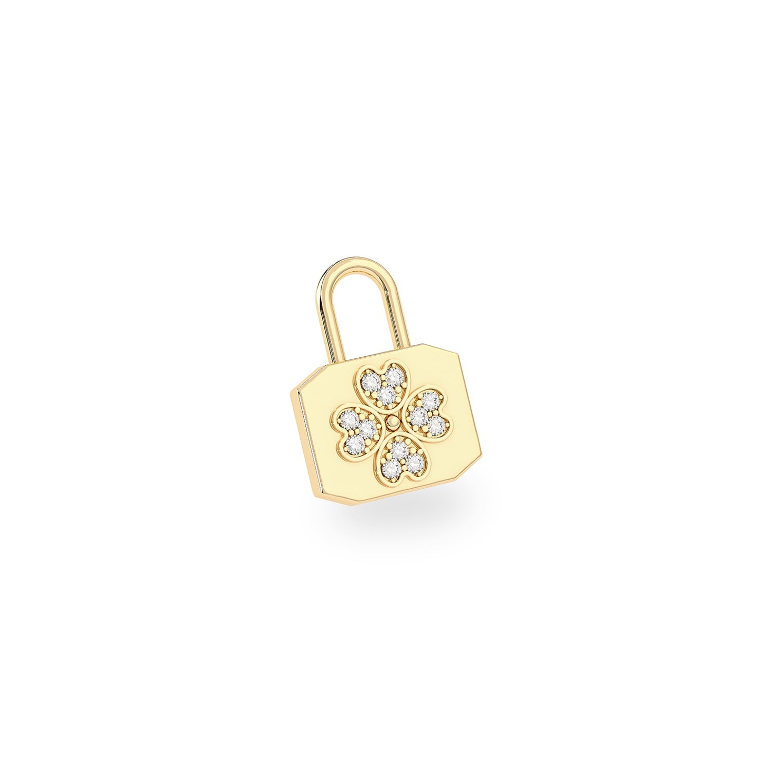 The Peace Clover Charm, Lab Grown Diamonds