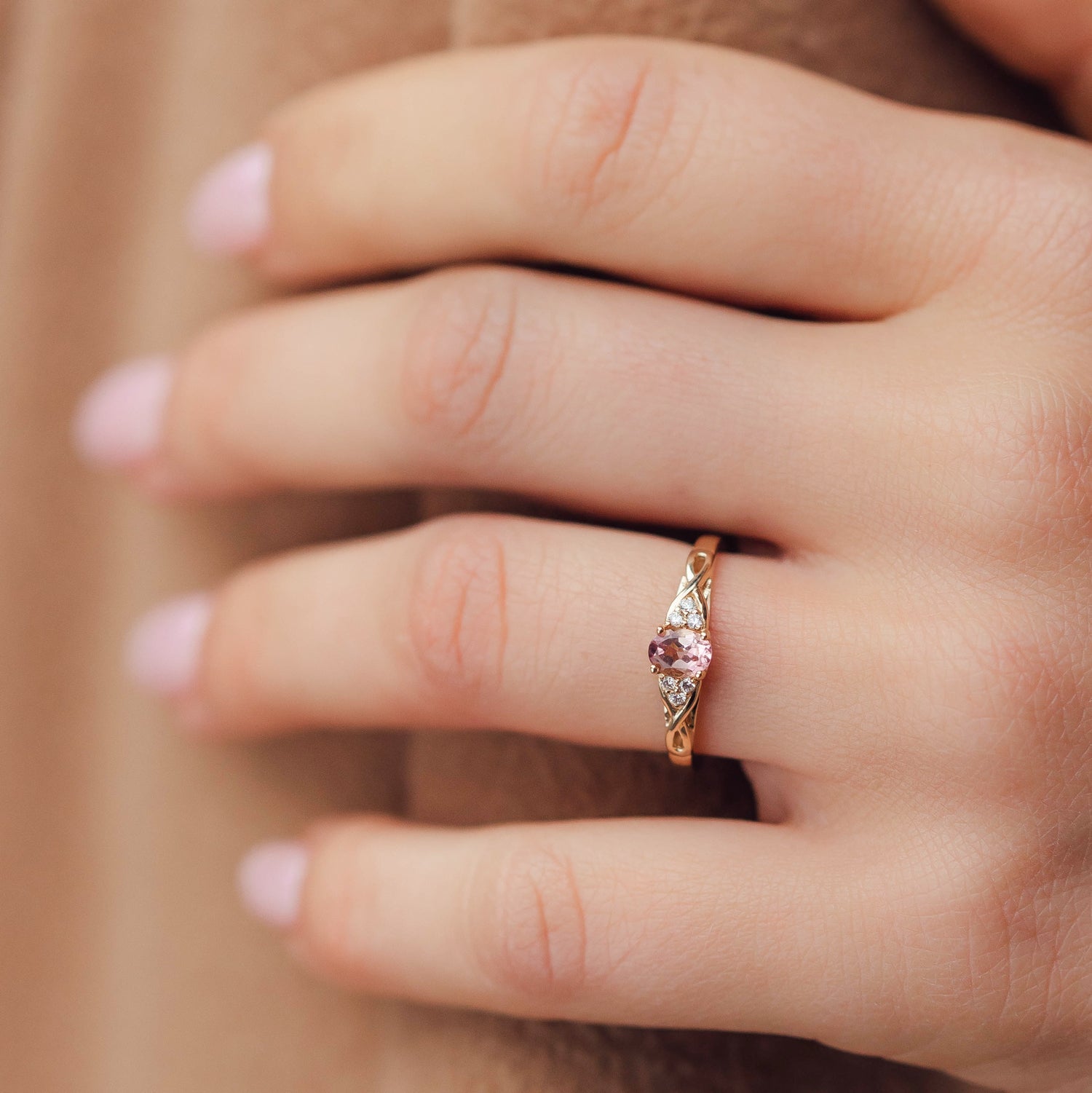 The Serene Swan Ring, Tourmaline & Diamonds