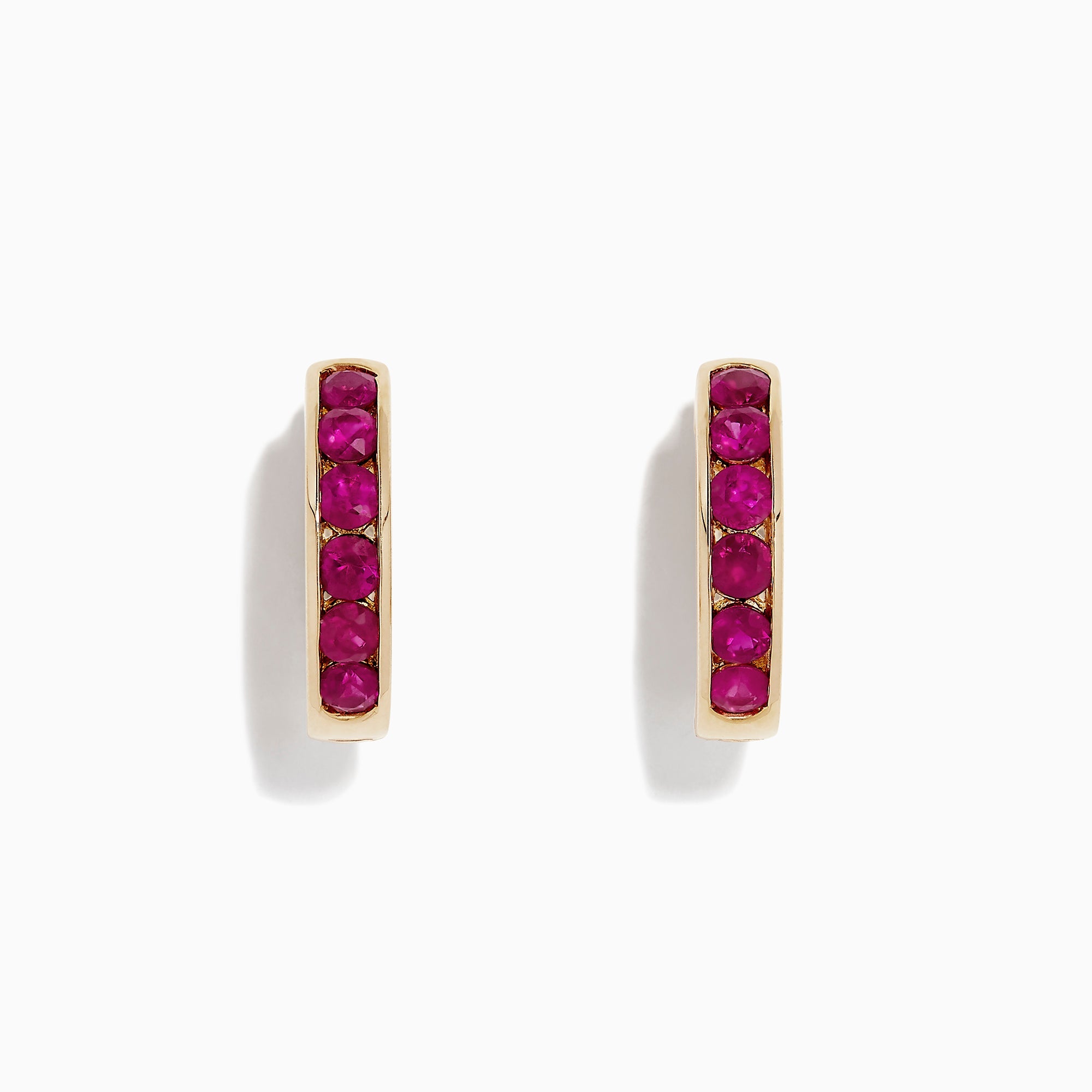 14K solid gold diamond hoop earrings for women with brilliant round-cut diamonds, perfect for luxury everyday wear.
