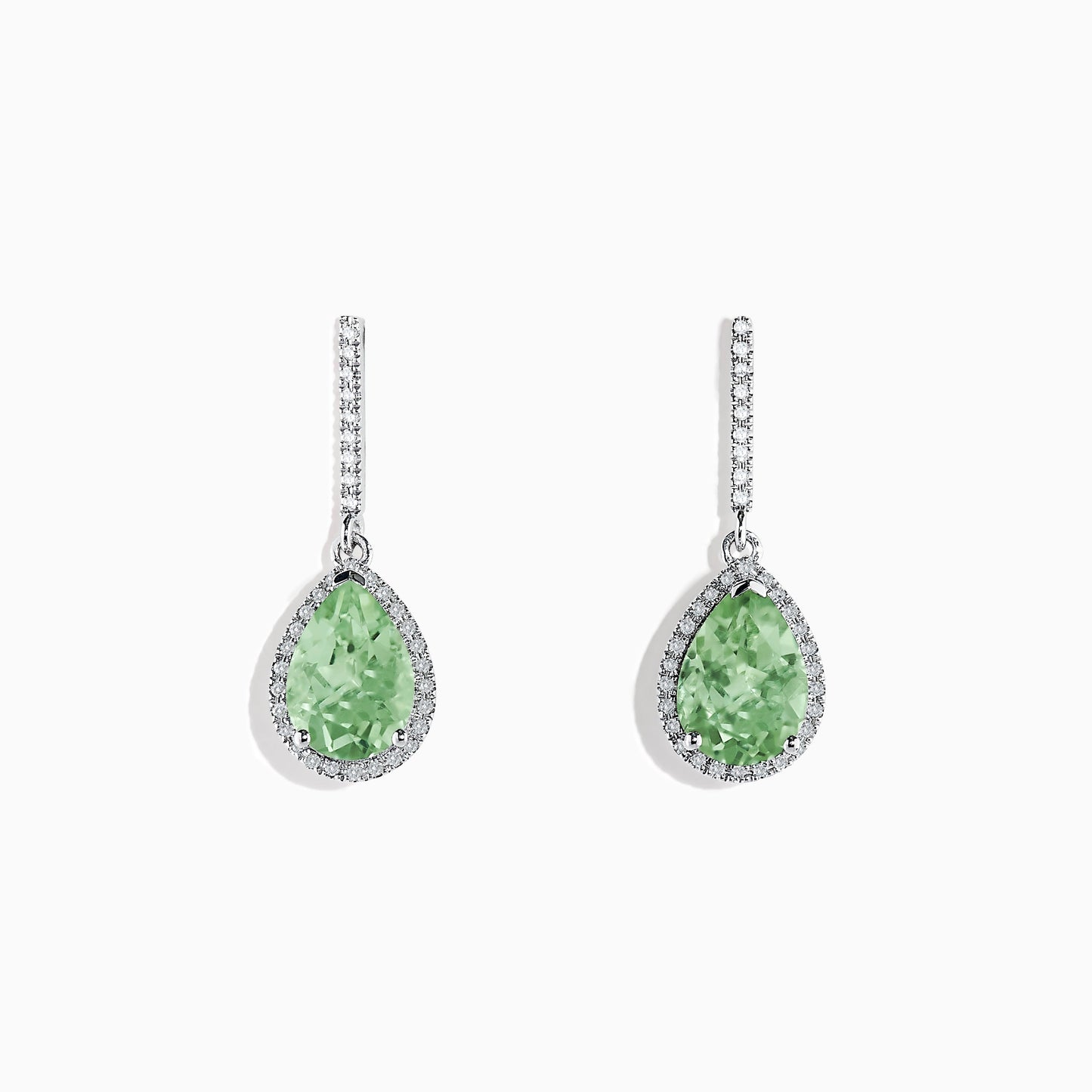 14K solid gold diamond hoop earrings for women with brilliant round-cut diamonds, perfect for luxury everyday wear.