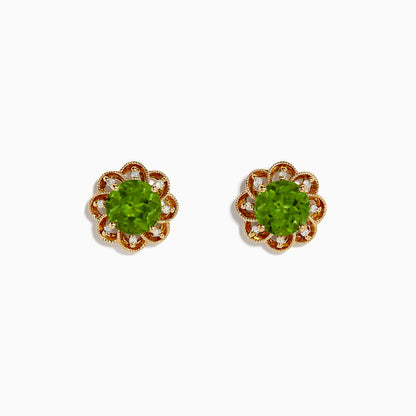 14K solid gold diamond hoop earrings for women with brilliant round-cut diamonds, perfect for luxury everyday wear.
