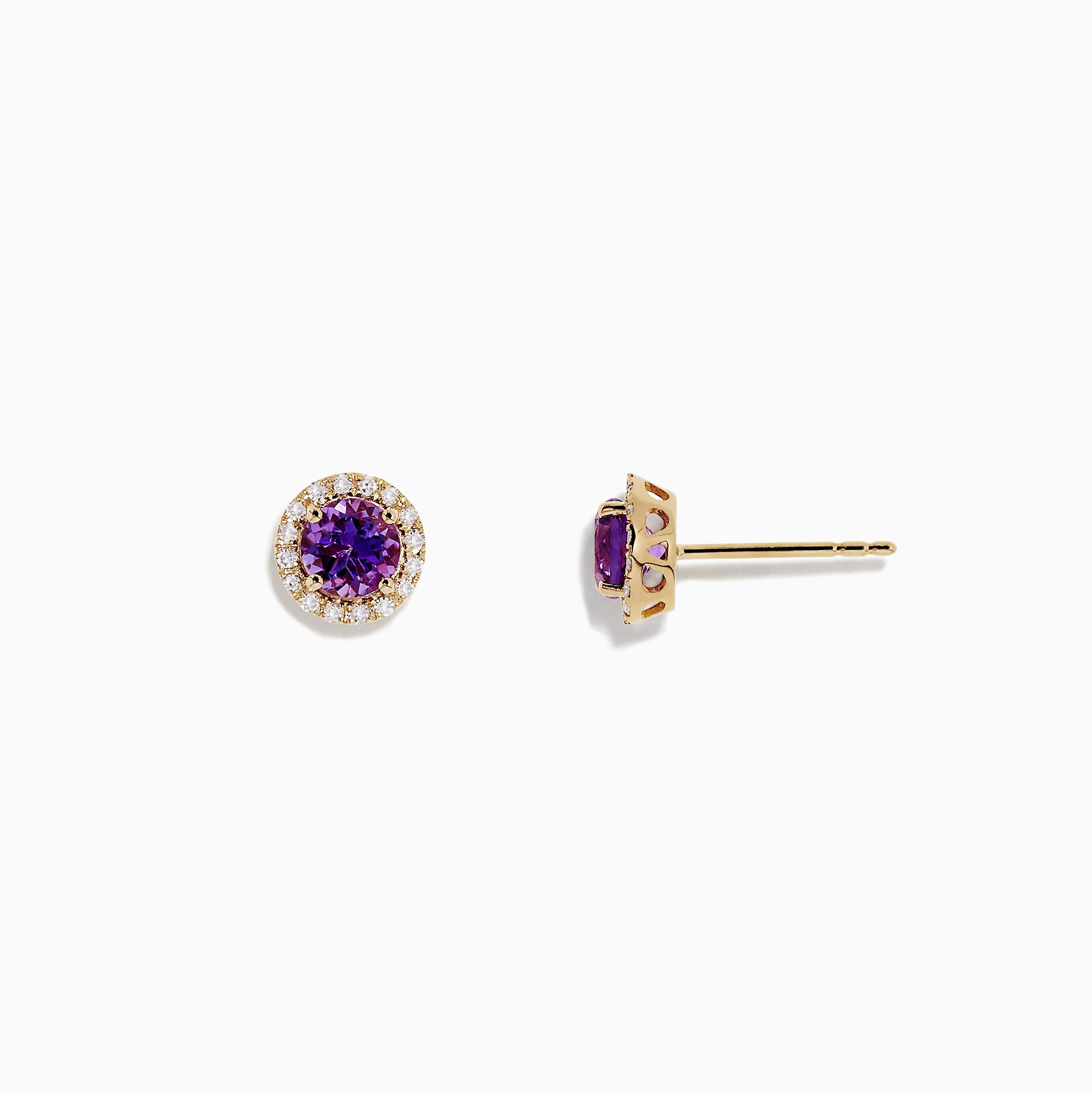 14K solid gold diamond hoop earrings for women with brilliant round-cut diamonds, perfect for luxury everyday wear.