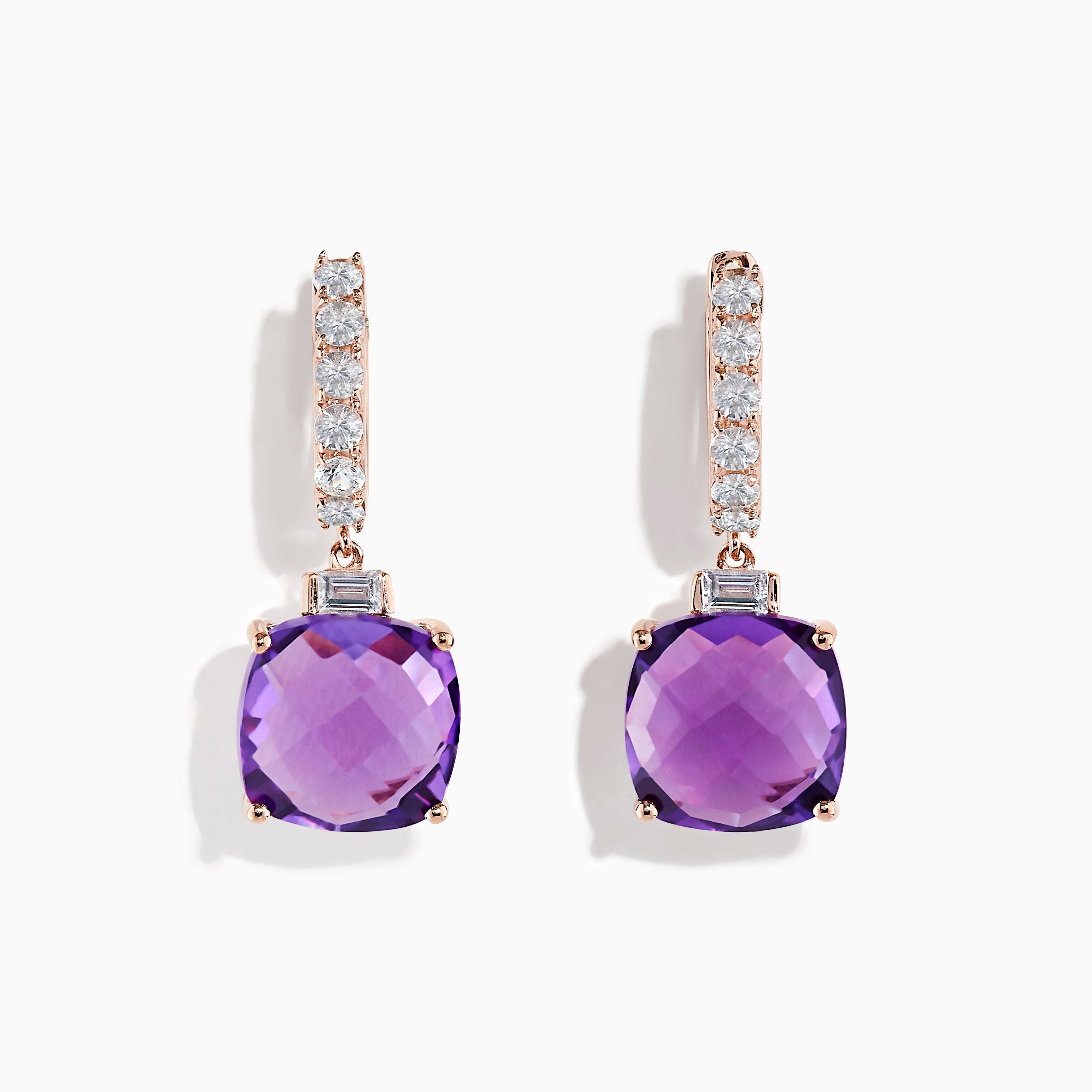 14K solid gold diamond hoop earrings for women with brilliant round-cut diamonds, perfect for luxury everyday wear.