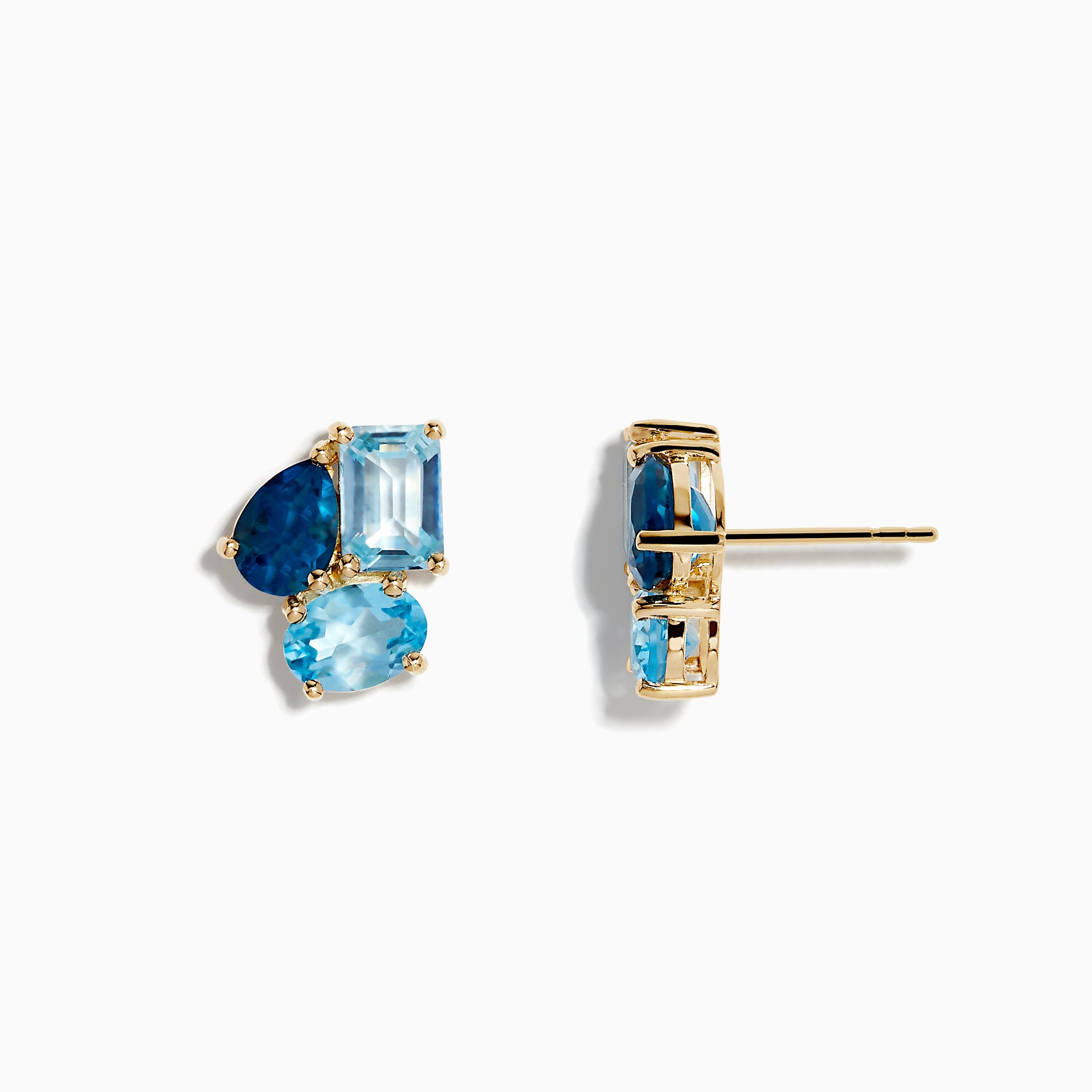 14K solid gold diamond hoop earrings for women with brilliant round-cut diamonds, perfect for luxury everyday wear.