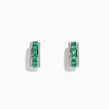 14K solid gold diamond hoop earrings for women with brilliant round-cut diamonds, perfect for luxury everyday wear.