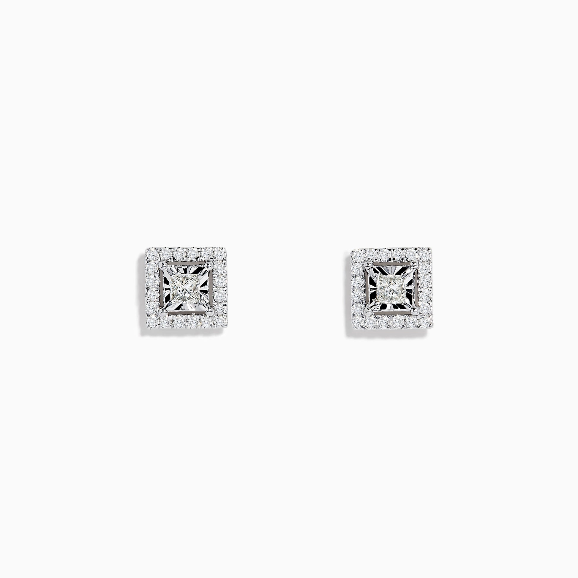 14K solid gold diamond hoop earrings for women with brilliant round-cut diamonds, perfect for luxury everyday wear.