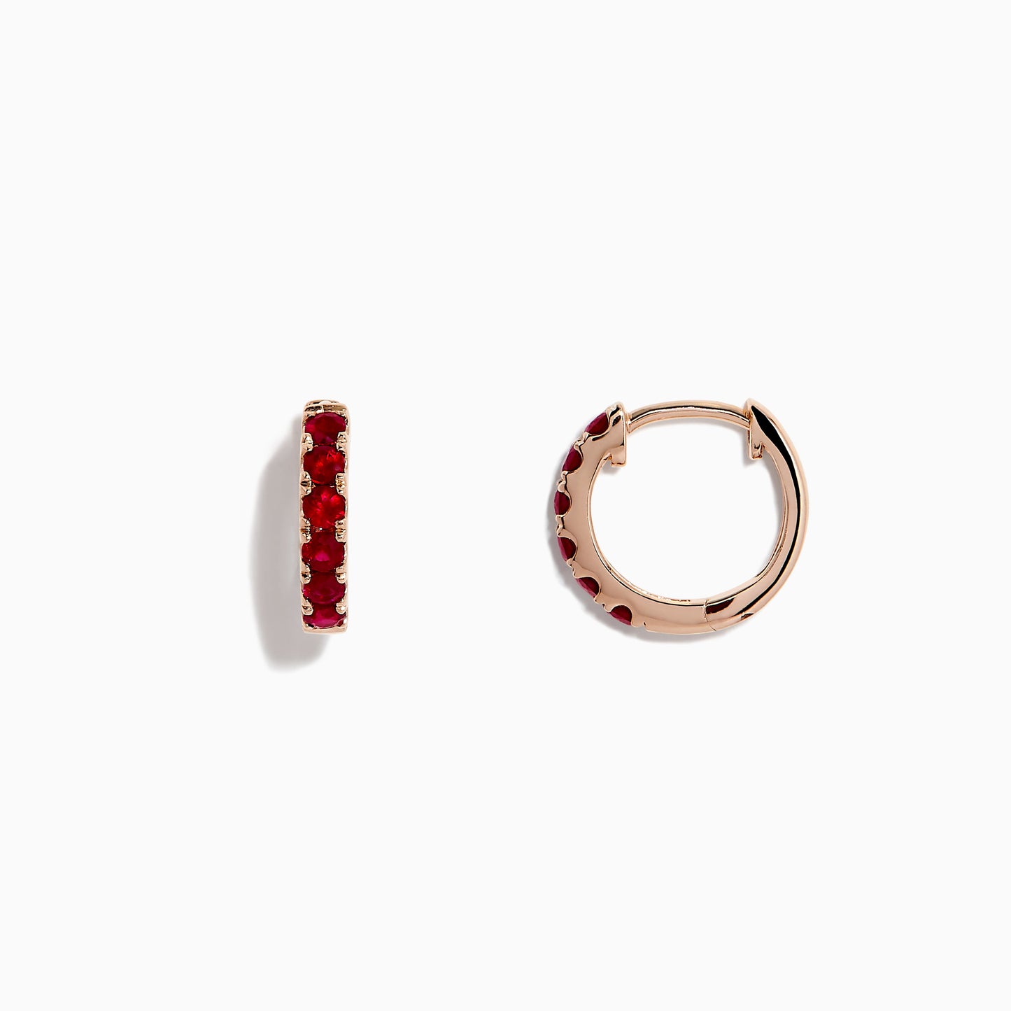 14K solid gold diamond hoop earrings for women with brilliant round-cut diamonds, perfect for luxury everyday wear.