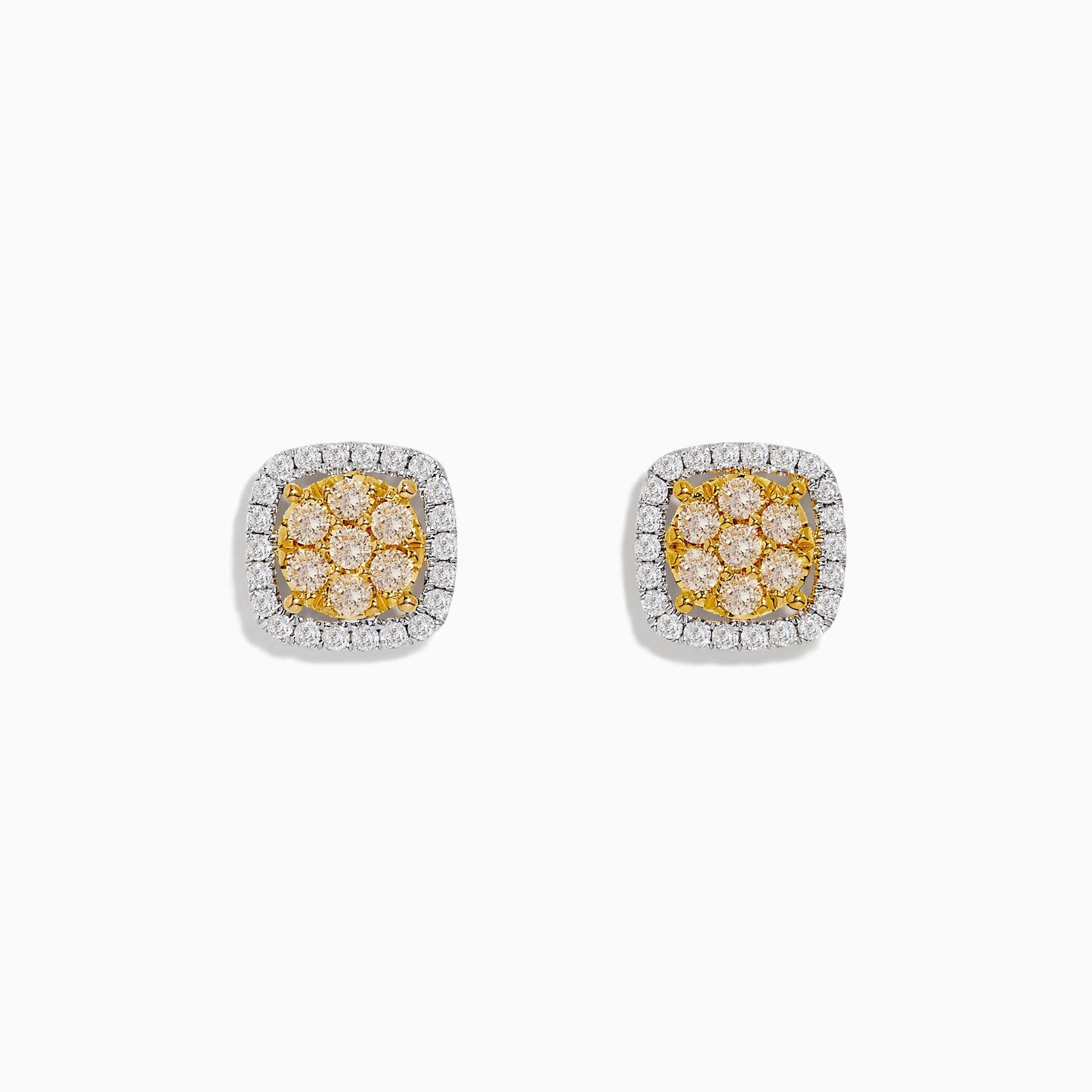14K solid gold diamond hoop earrings for women with brilliant round-cut diamonds, perfect for luxury everyday wear.