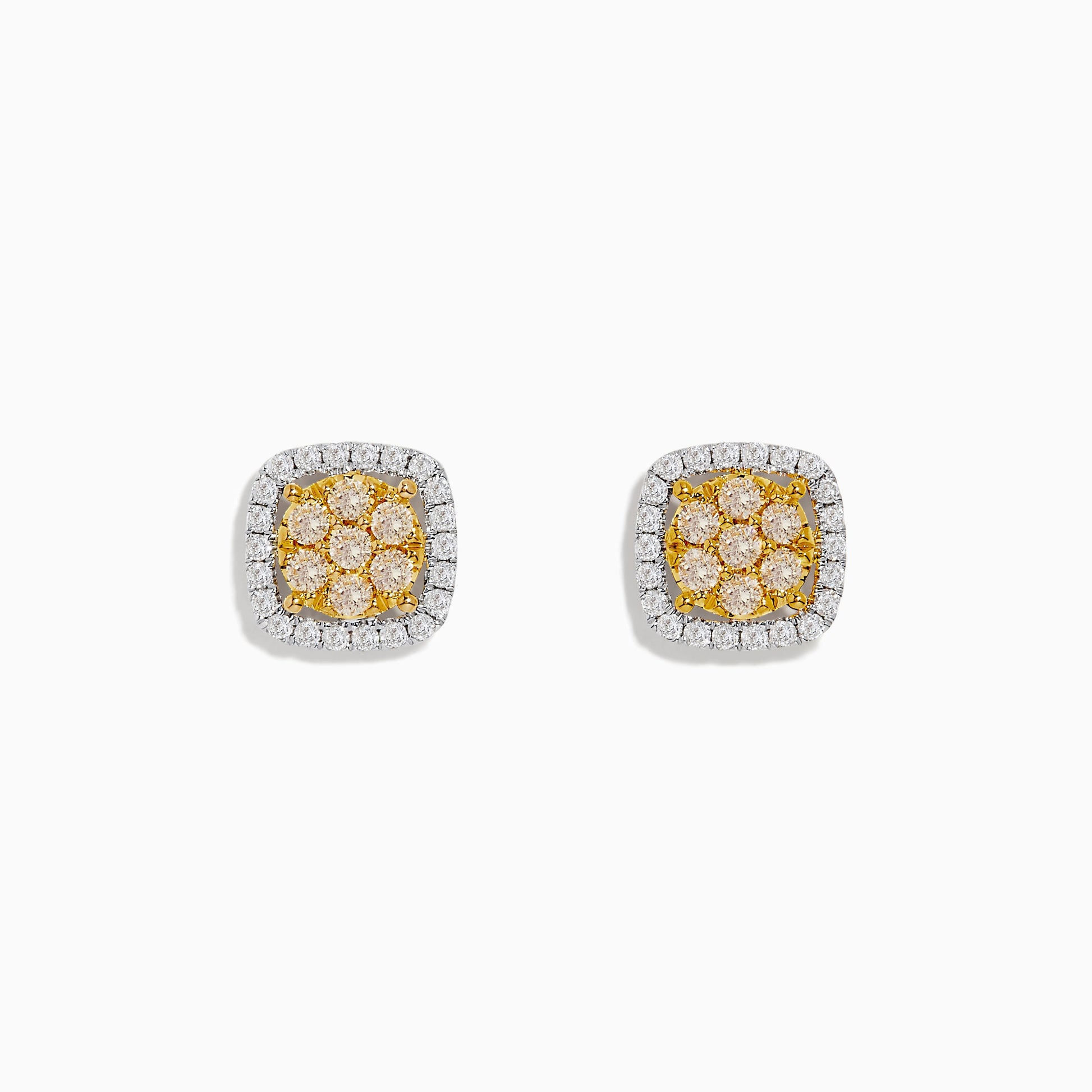 14K solid gold diamond hoop earrings for women with brilliant round-cut diamonds, perfect for luxury everyday wear.