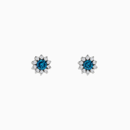 14K solid gold diamond hoop earrings for women with brilliant round-cut diamonds, perfect for luxury everyday wear.