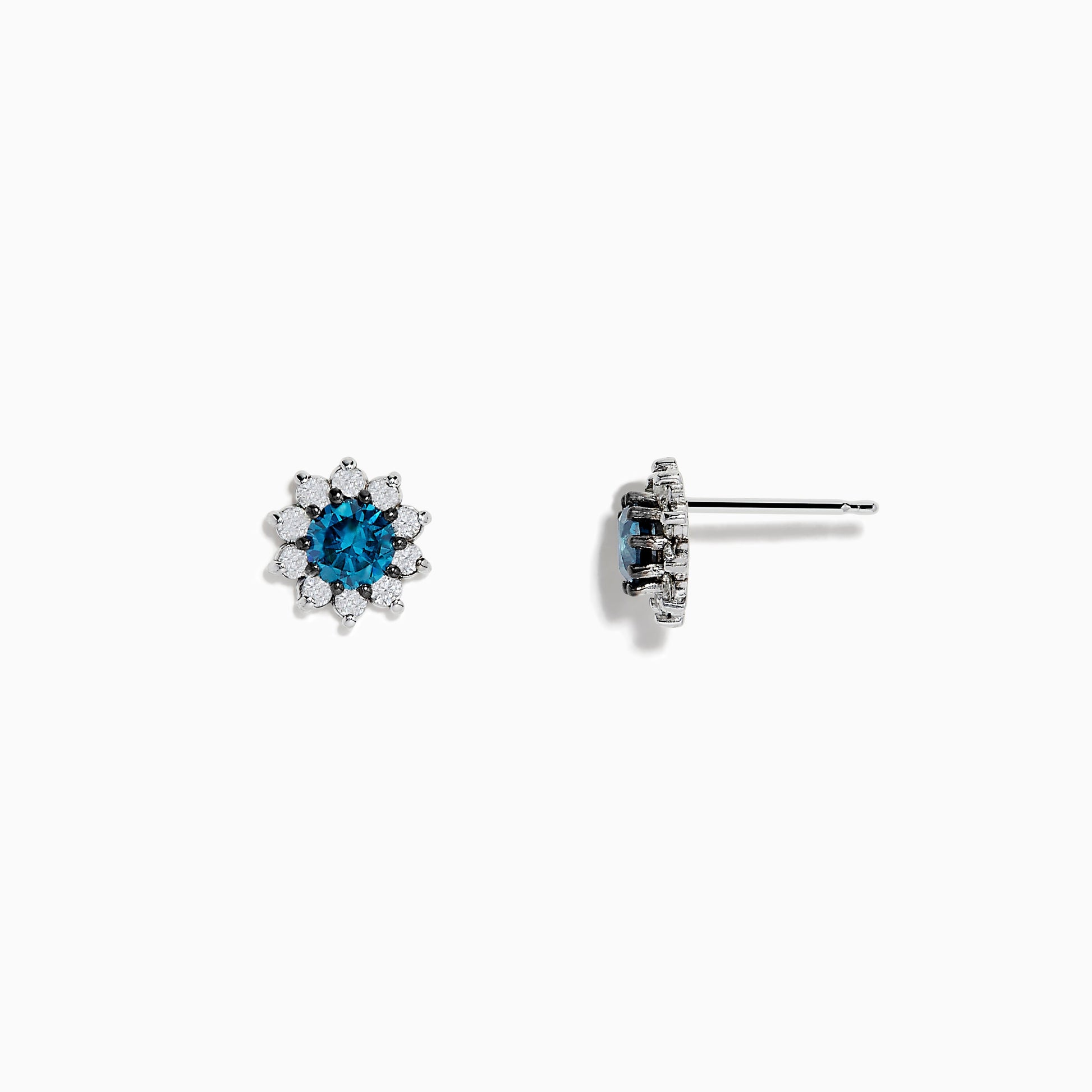 14K solid gold diamond hoop earrings for women with brilliant round-cut diamonds, perfect for luxury everyday wear.