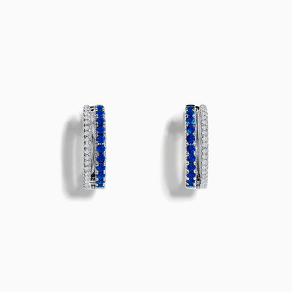 14K solid gold diamond hoop earrings for women with brilliant round-cut diamonds, perfect for luxury everyday wear.