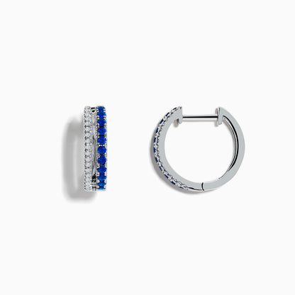 14K solid gold diamond hoop earrings for women with brilliant round-cut diamonds, perfect for luxury everyday wear.