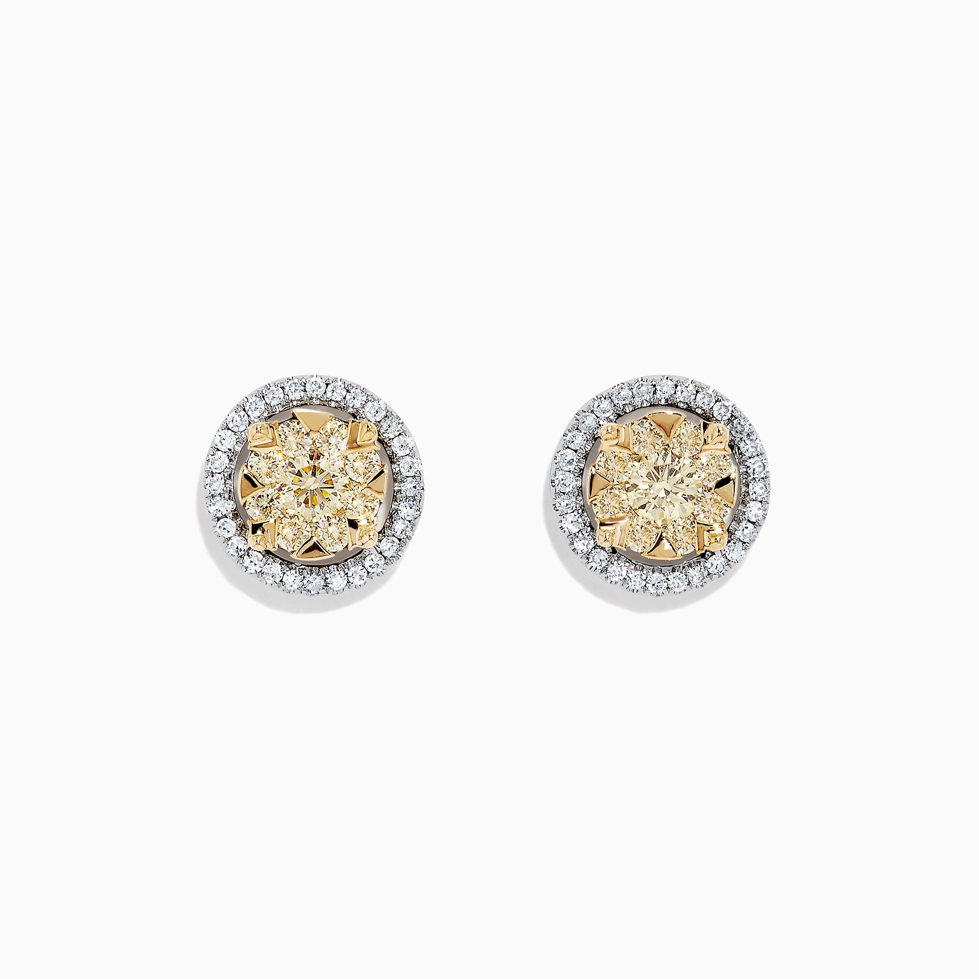 14K solid gold diamond hoop earrings for women with brilliant round-cut diamonds, perfect for luxury everyday wear.