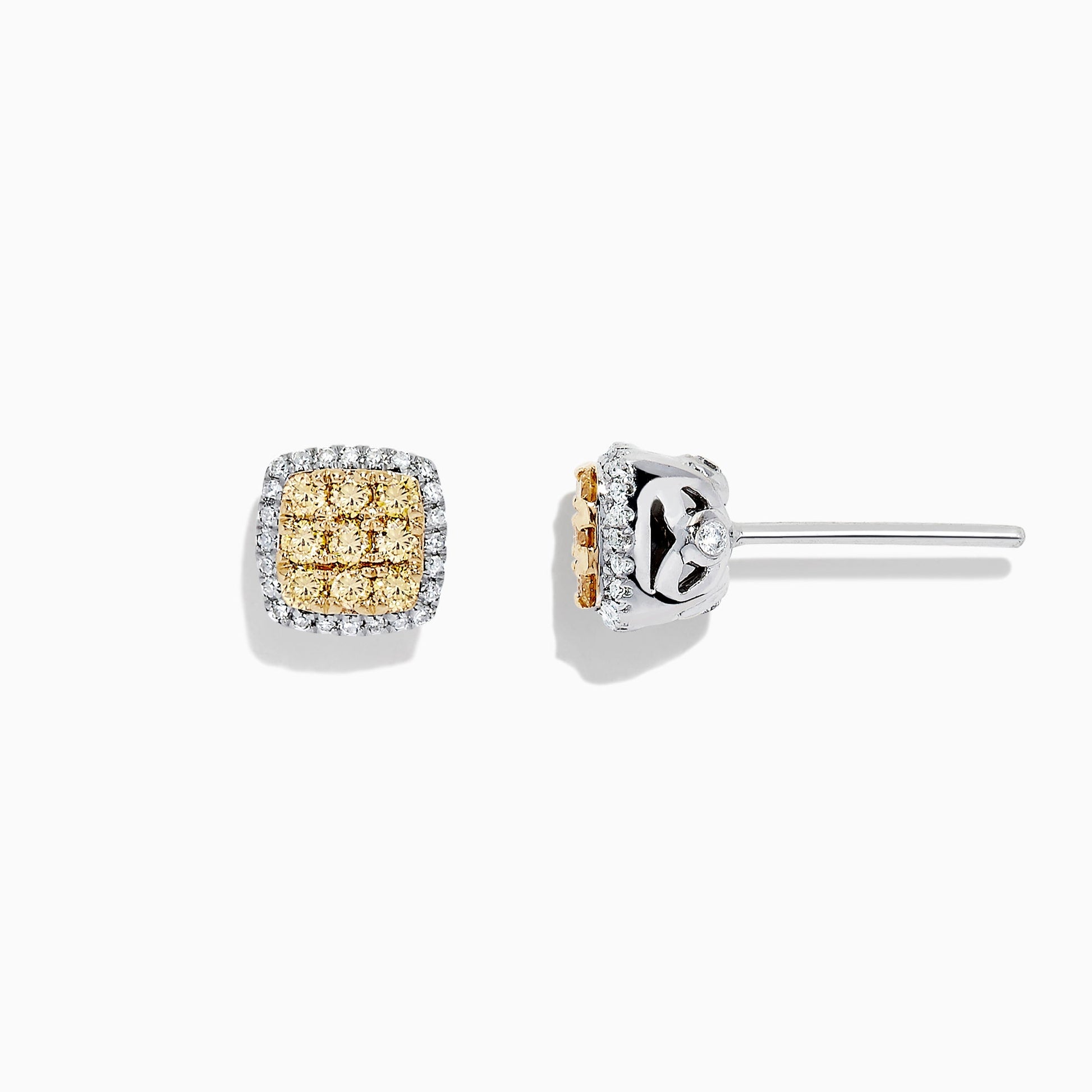 14K solid gold diamond hoop earrings for women with brilliant round-cut diamonds, perfect for luxury everyday wear.