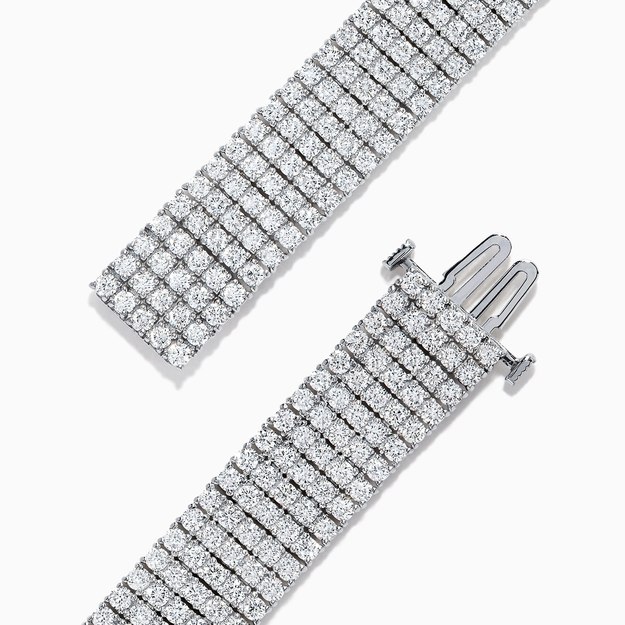 Pave Classica 14K White Gold Diamond Bracelet, 10.05 TCW