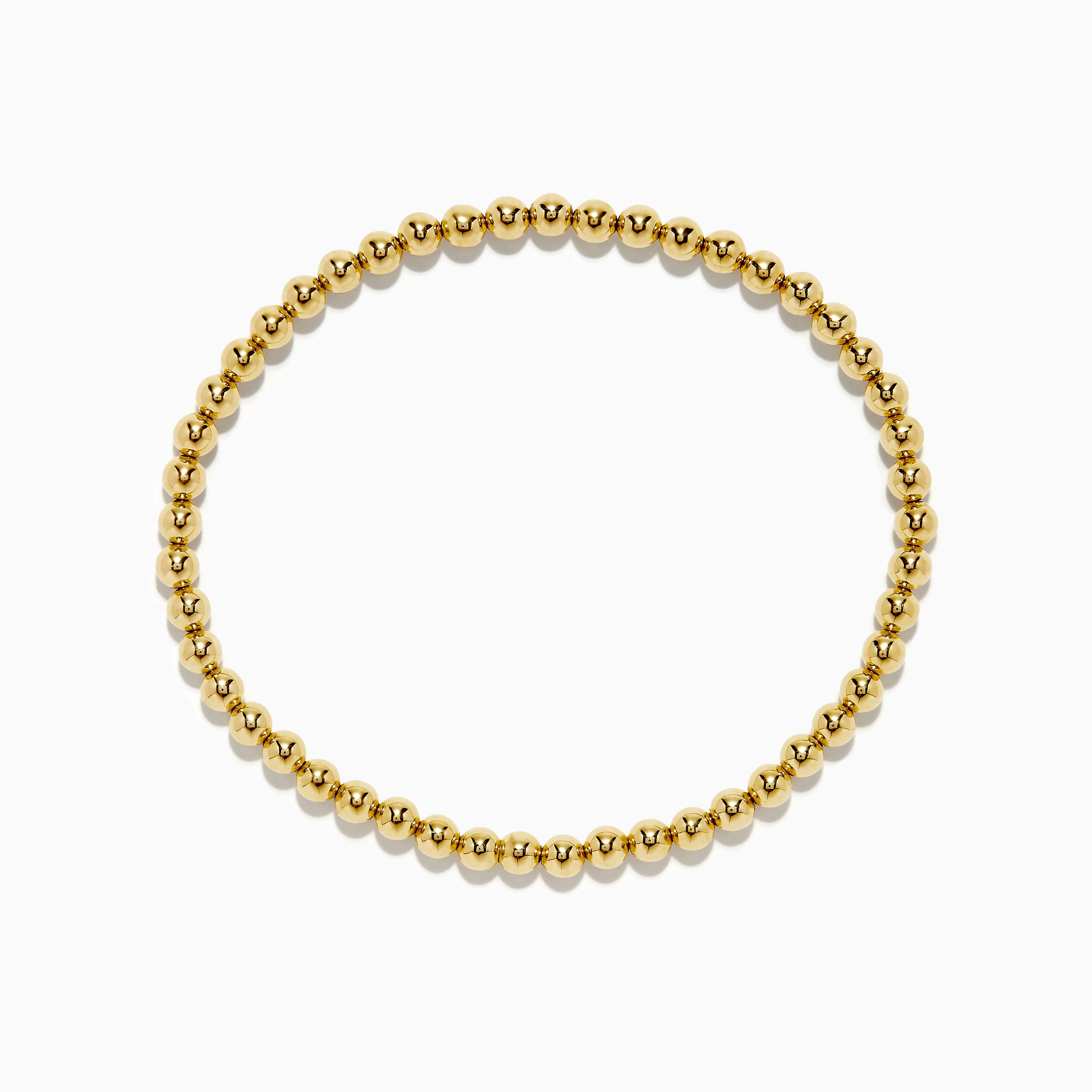 14K Yellow Gold Bead Bracelet