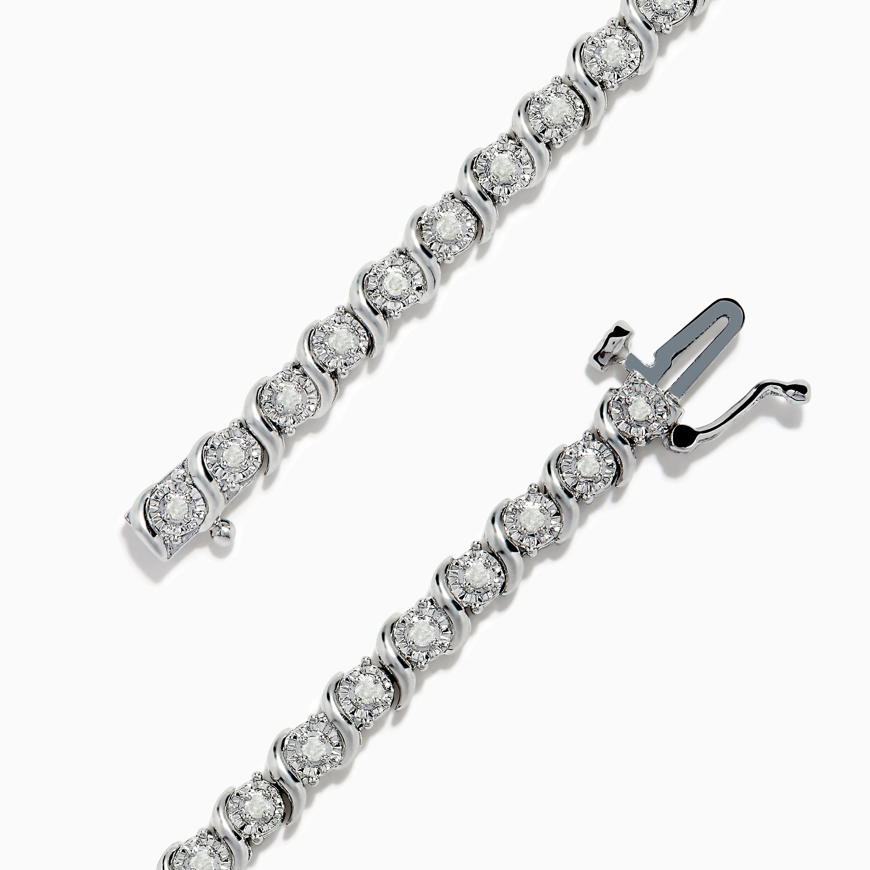 925 Silver Diamond Tennis Bracelet