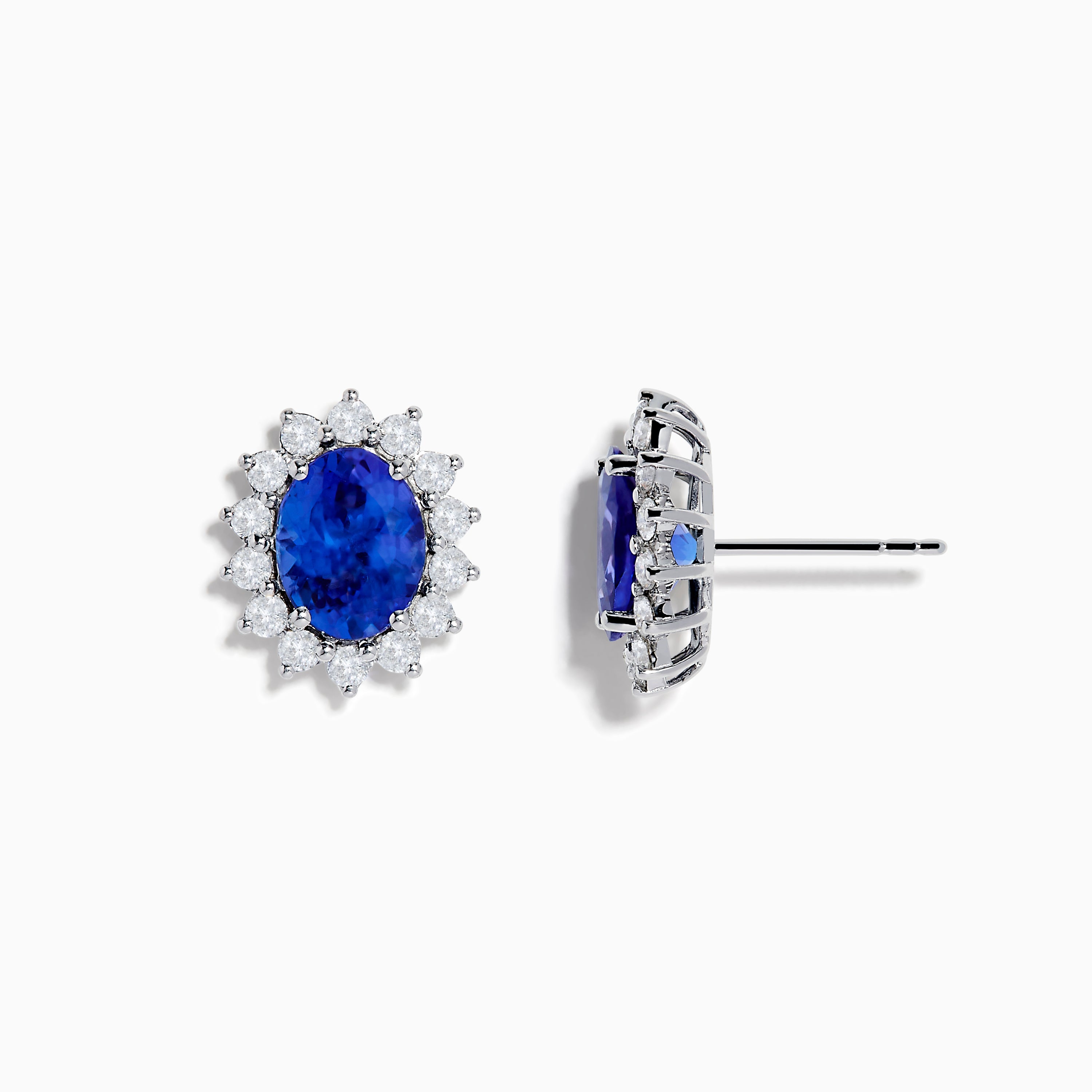 Nahla Siri 14K White Gold Tanzanite and Diamond Earrings