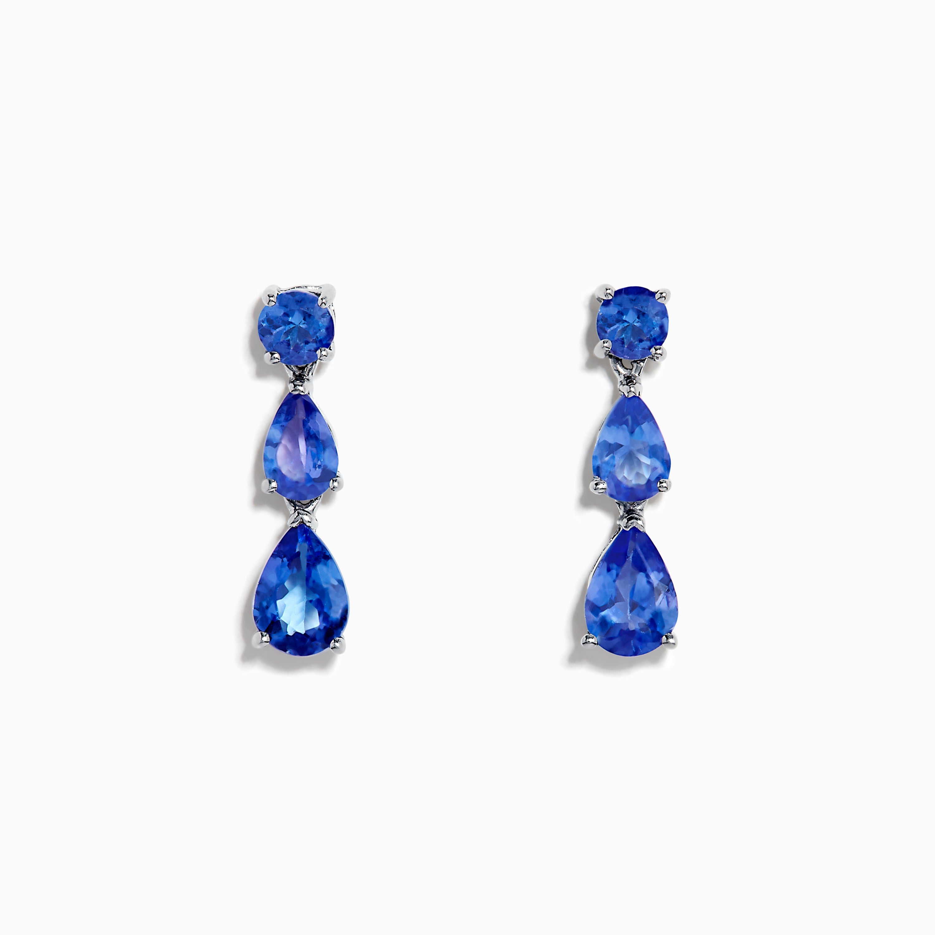 Nahla Siri 925 Silver Tanzanite Drop Earrings