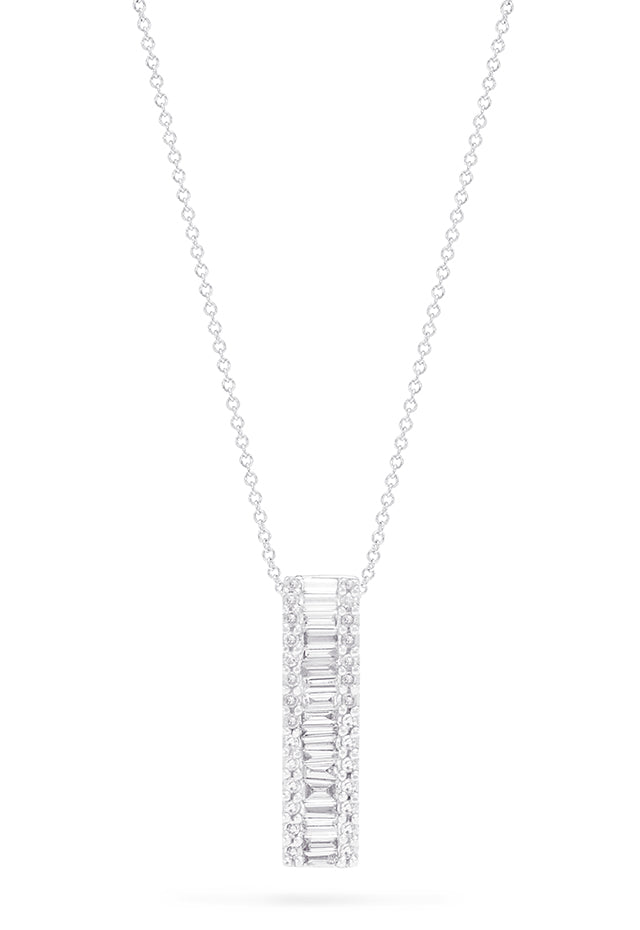 Classique 14K White Gold Diamond Pendant, 0.58 TCW