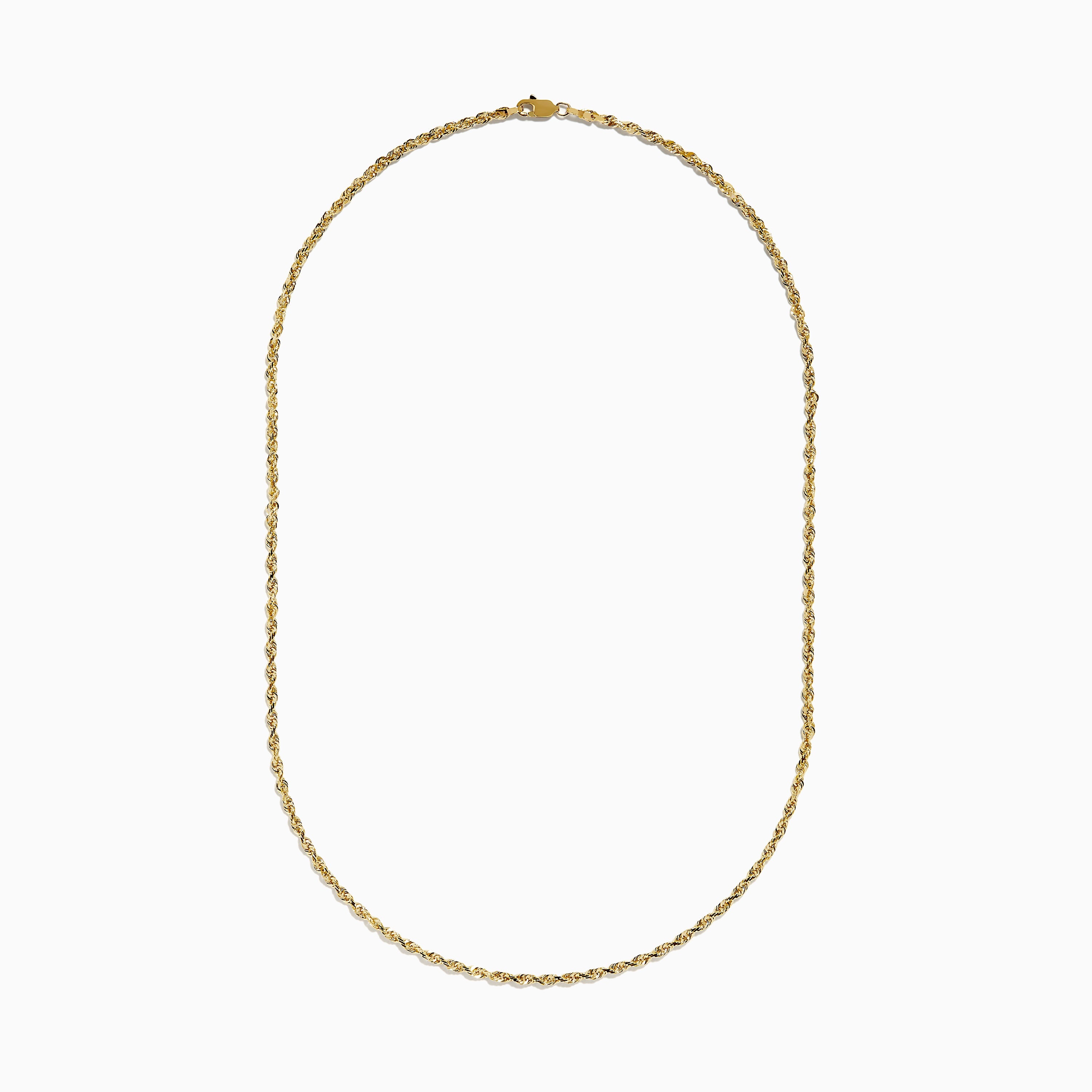 14K Yellow Gold Rope 18" Chain