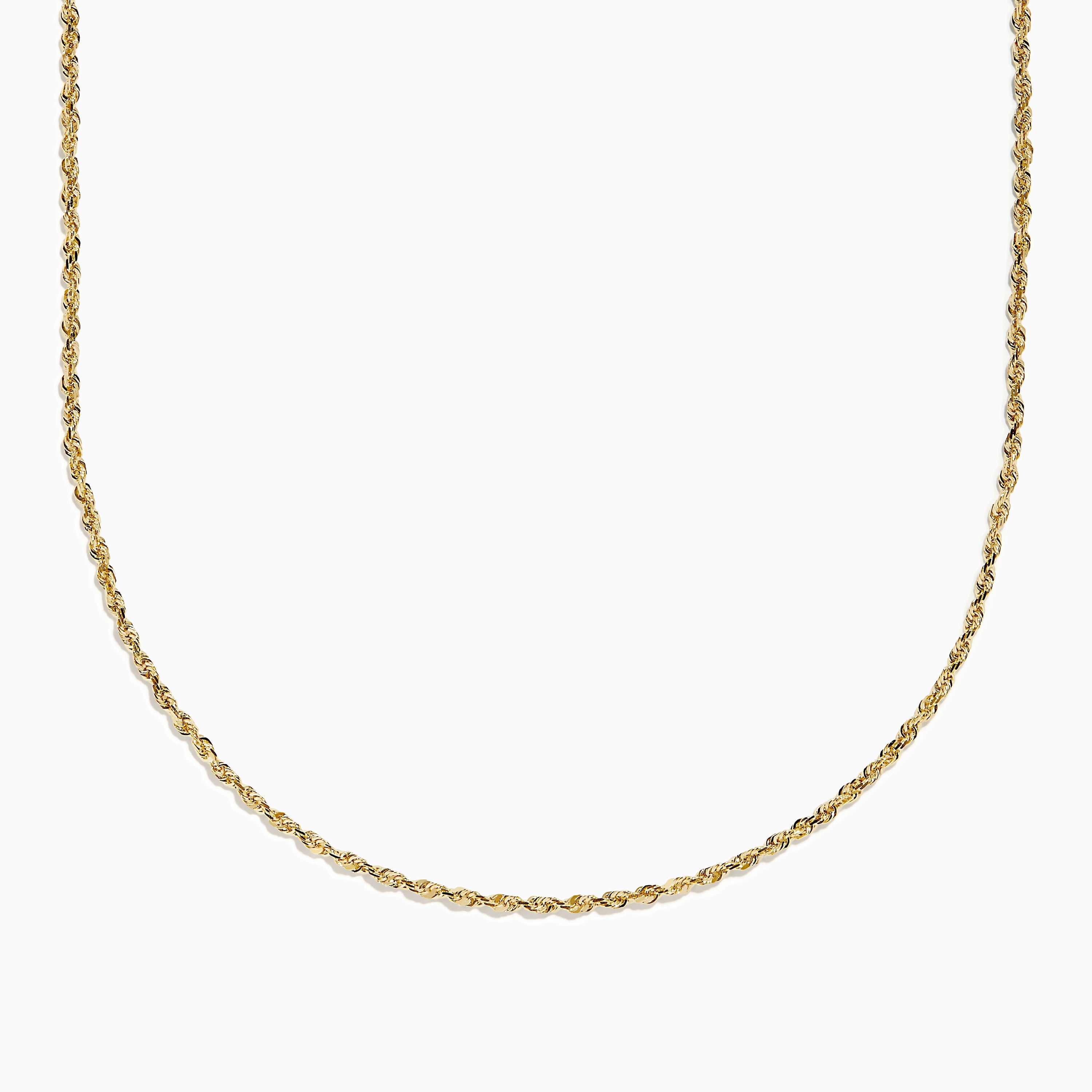 14K Yellow Gold Rope 20" Chain