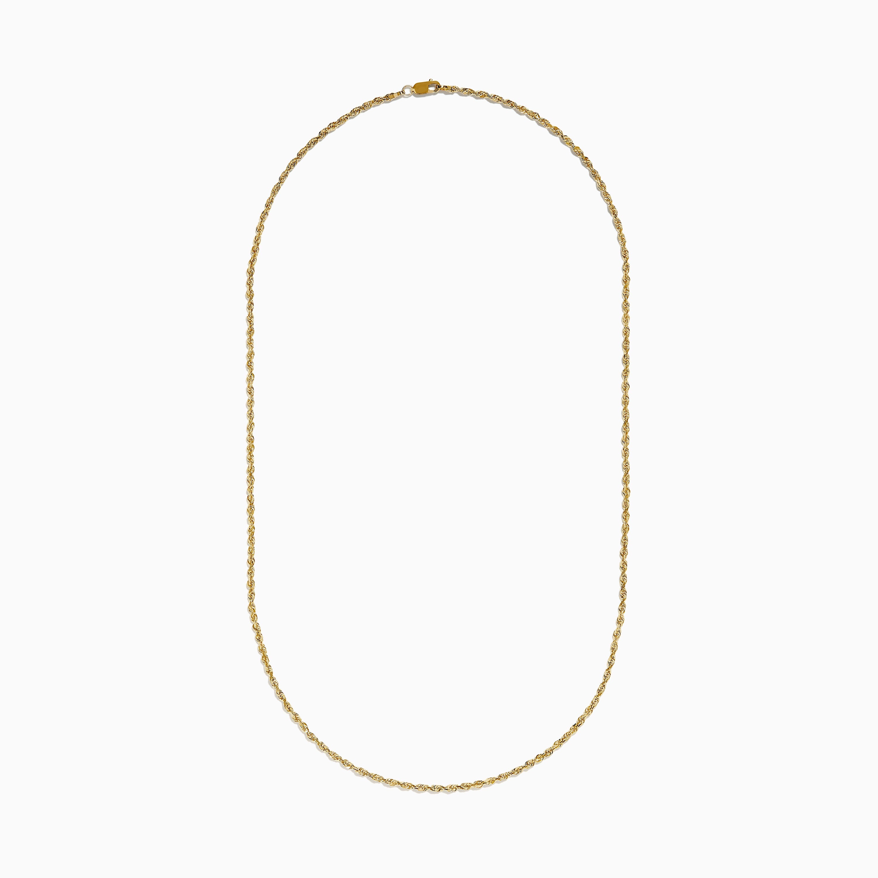 14K Yellow Gold Rope 20" Chain