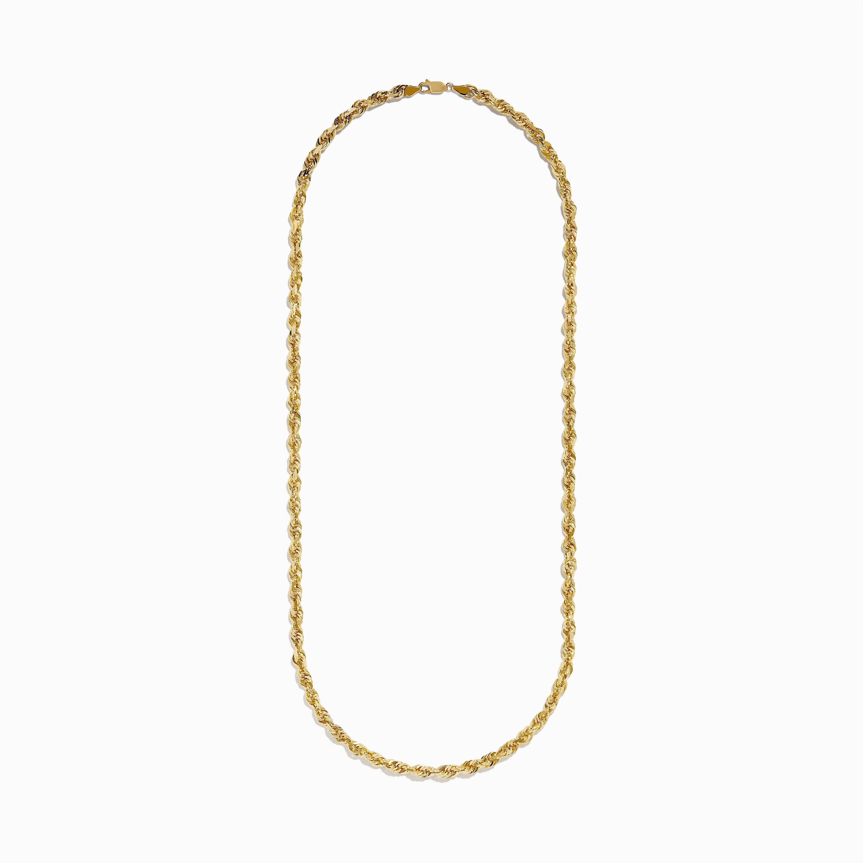 Men's 14K Yellow Gold Rope 26" Chain