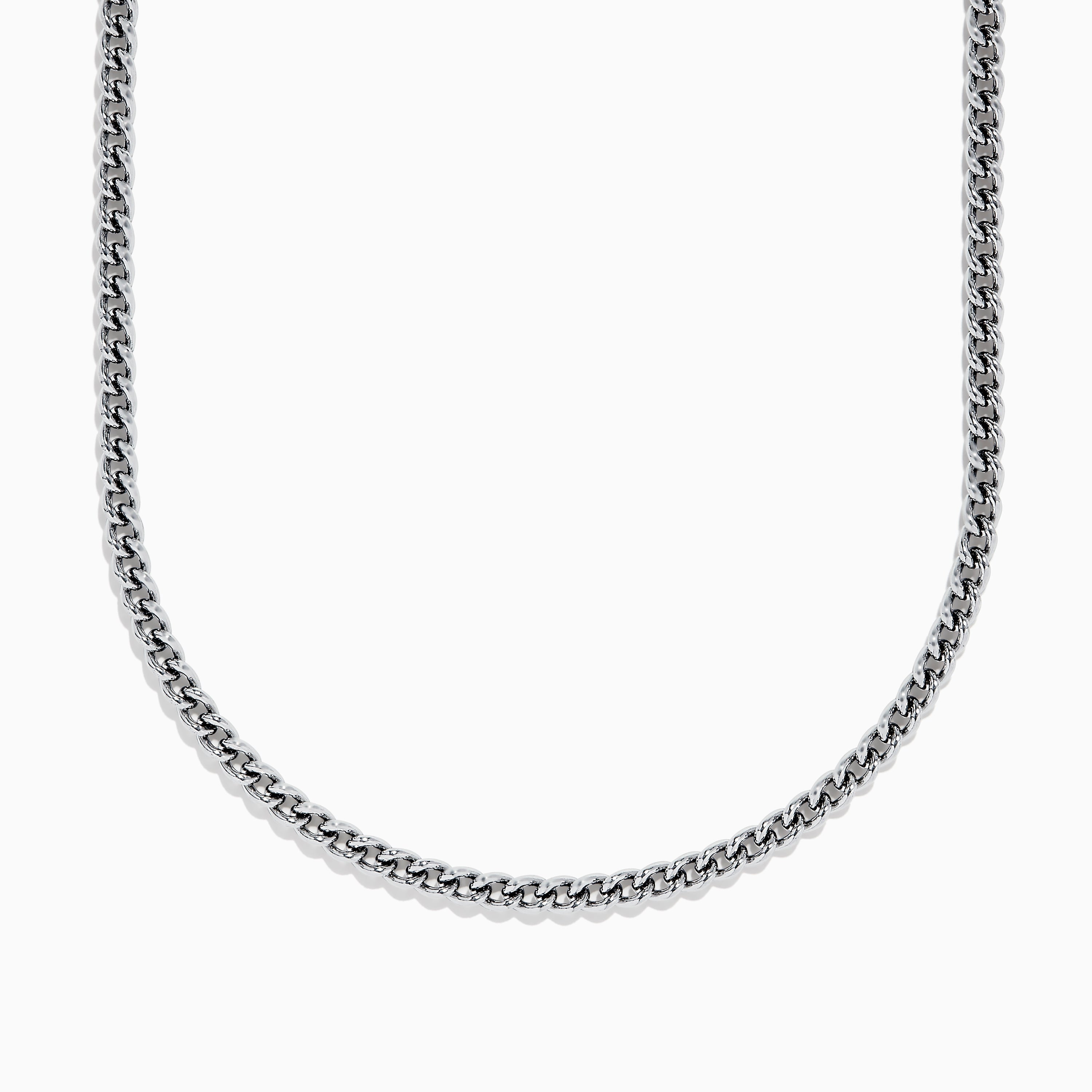 Men's 925 Sterling Silver Chain Necklace