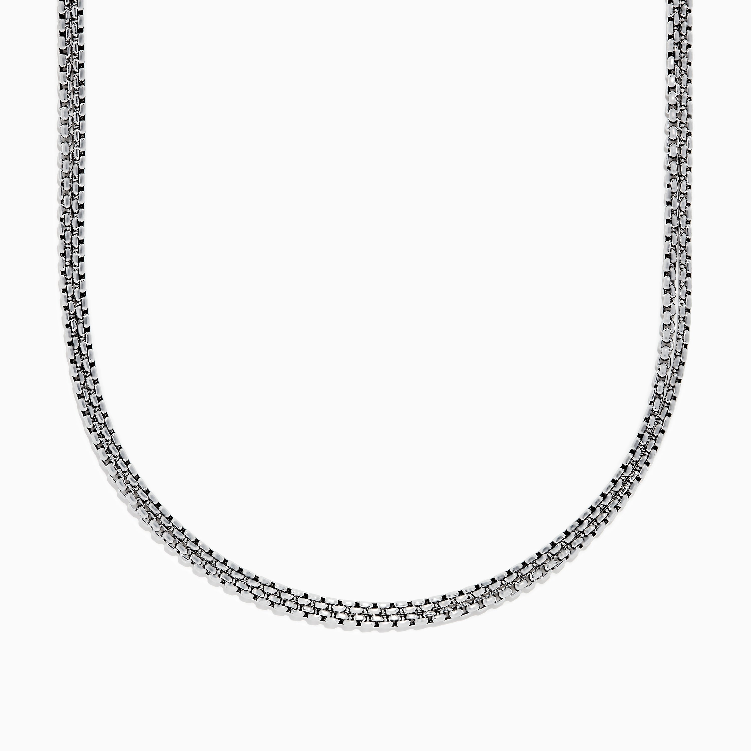 Men's 925 Sterling Silver Chain Necklace