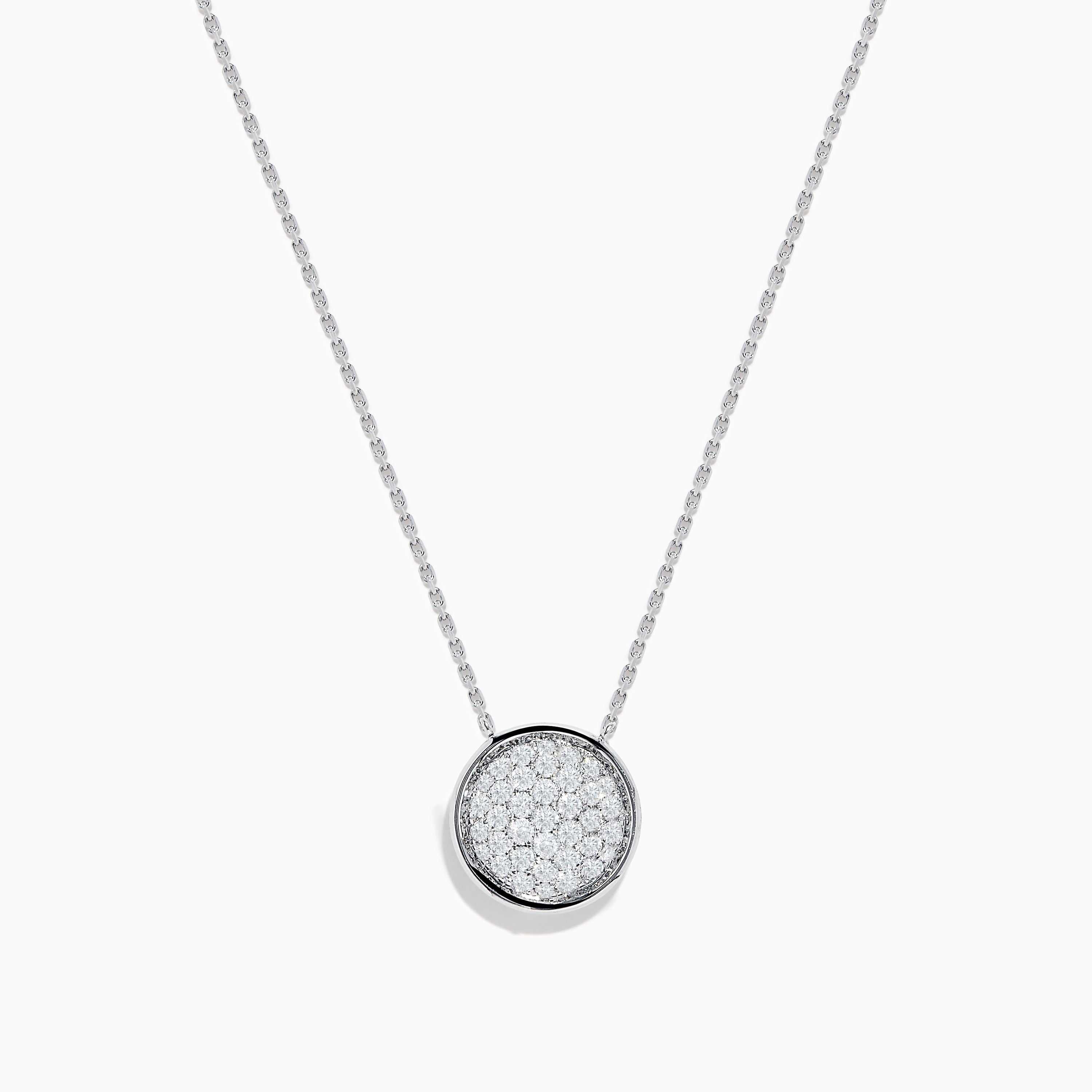 Pave Classica 14K White Gold Diamond Necklace