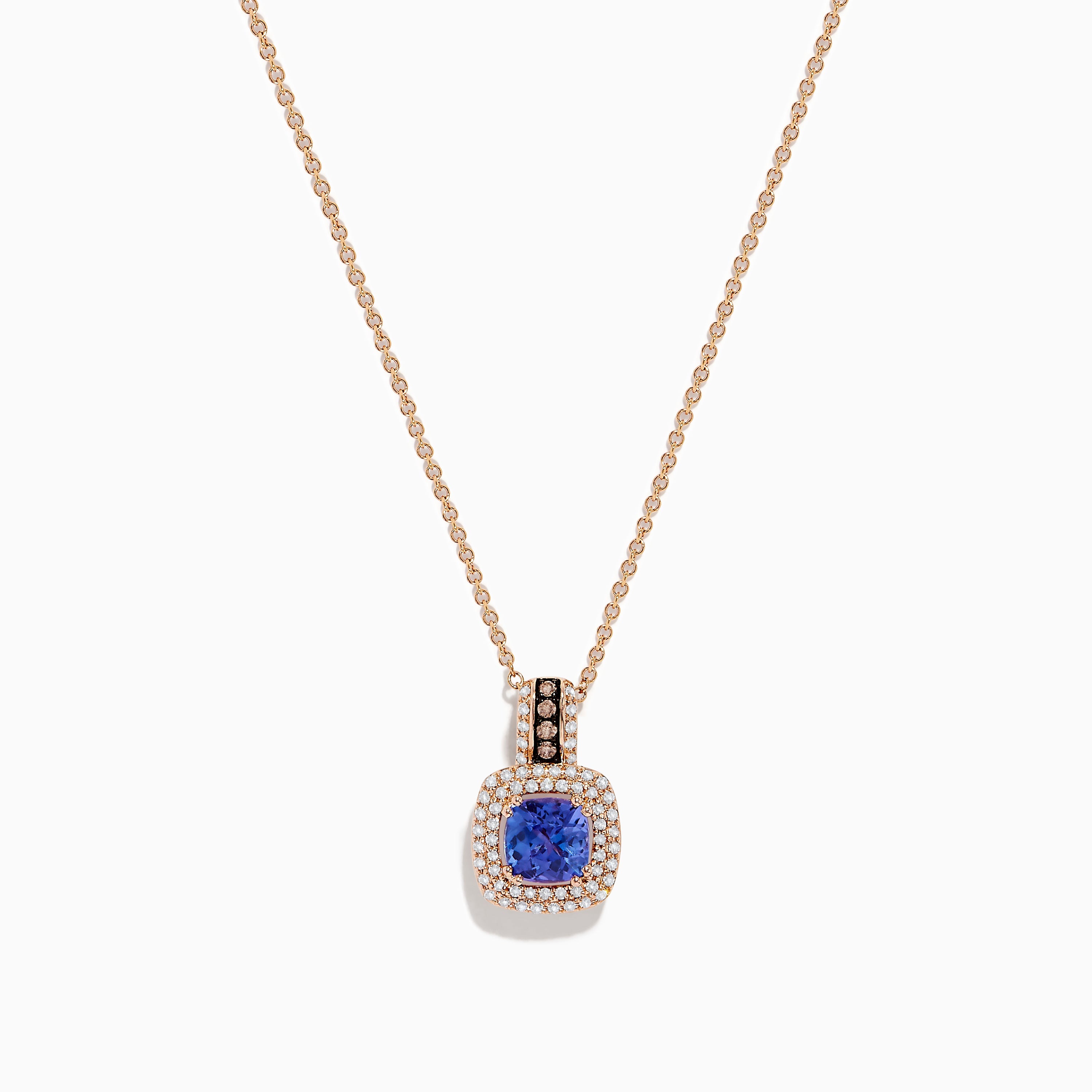 Nahla Siri 14K Rose Gold Tanzanite and Diamond Pendant