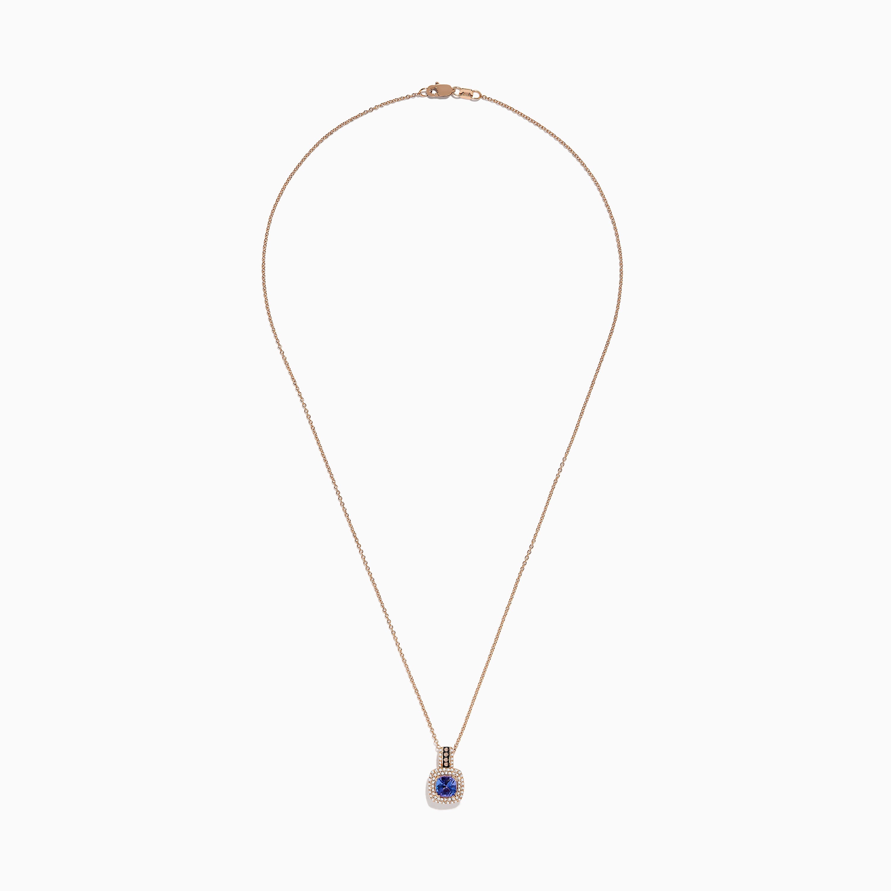 Nahla Siri 14K Rose Gold Tanzanite and Diamond Pendant