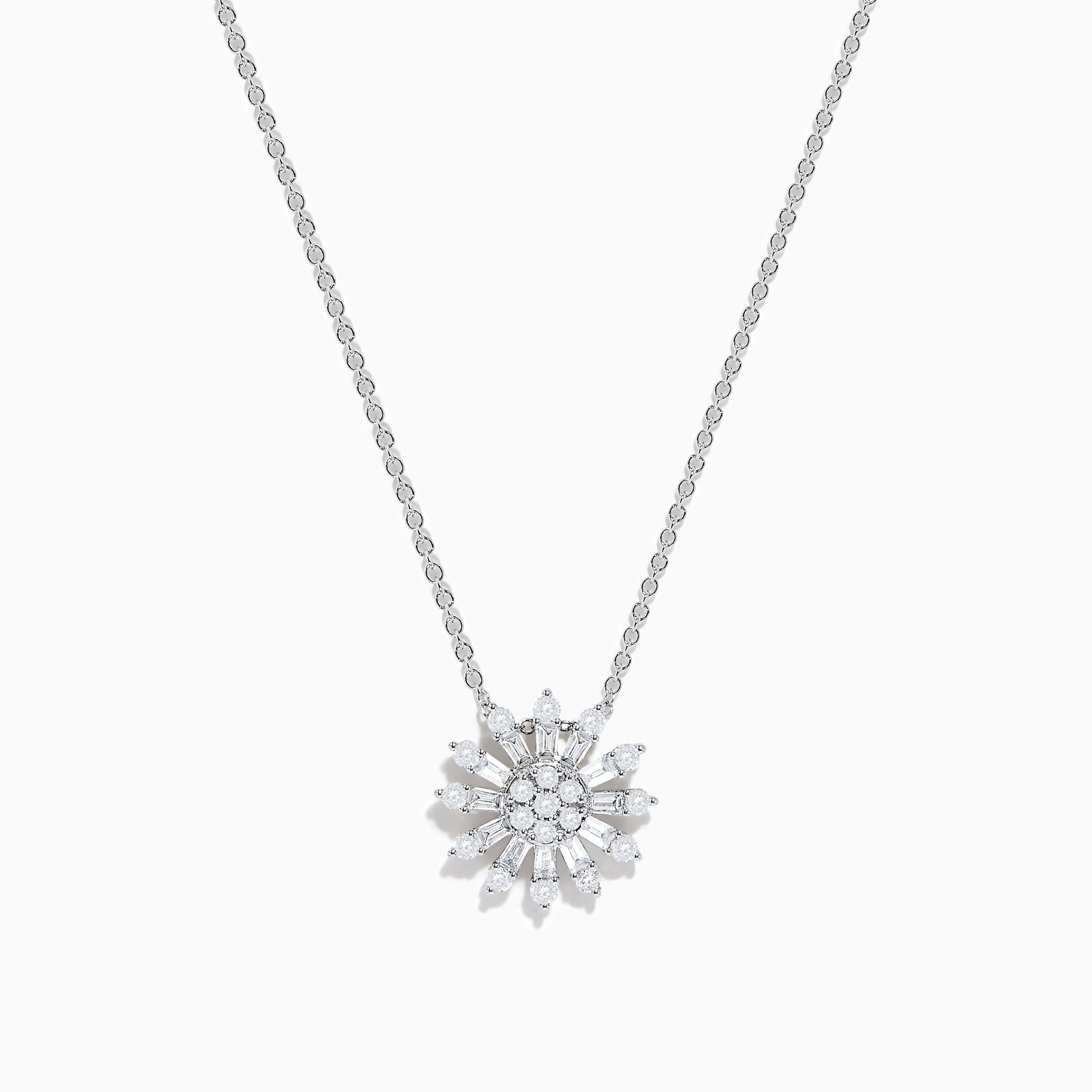 Pave Classica 14K White Gold Diamond Pendant