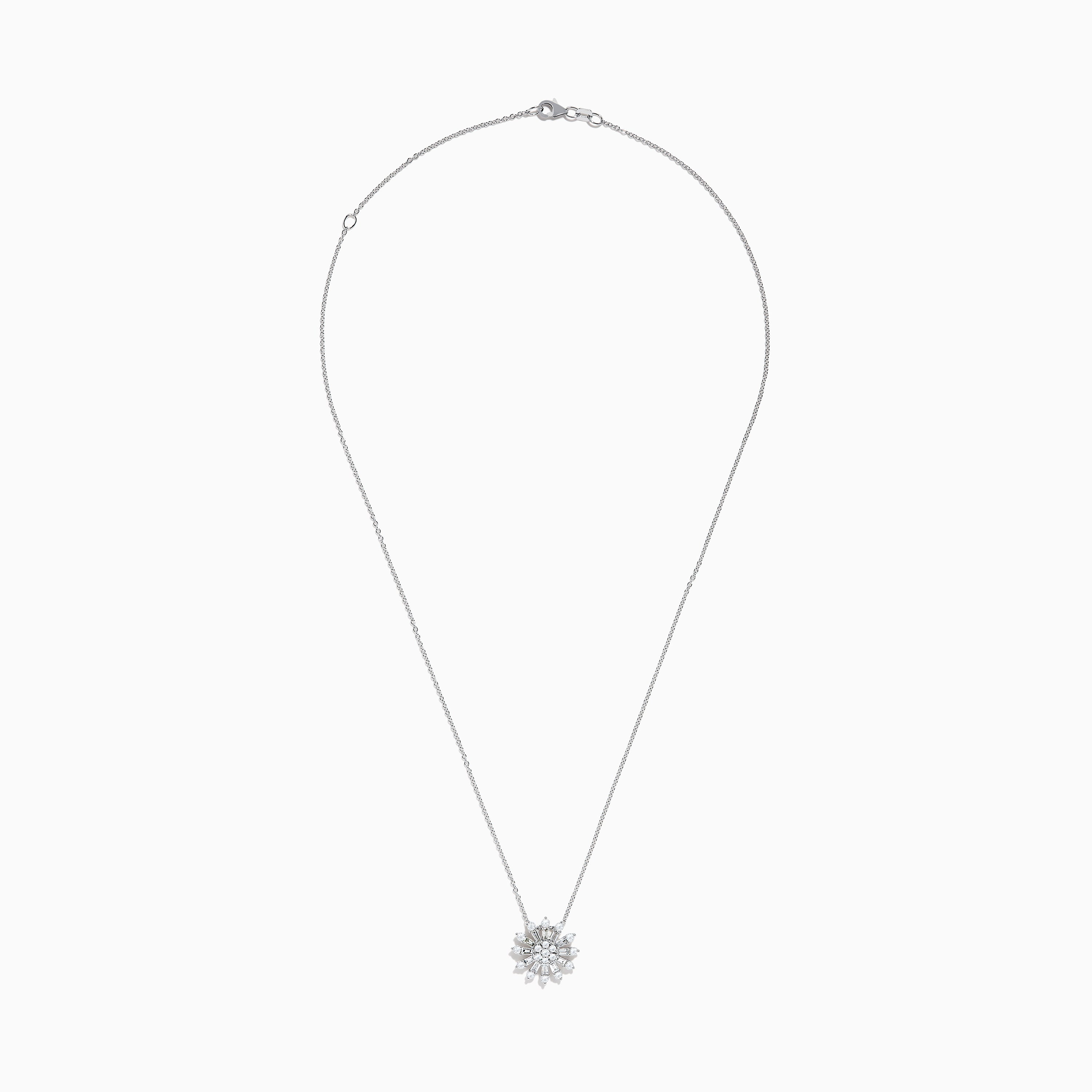 Pave Classica 14K White Gold Diamond Pendant