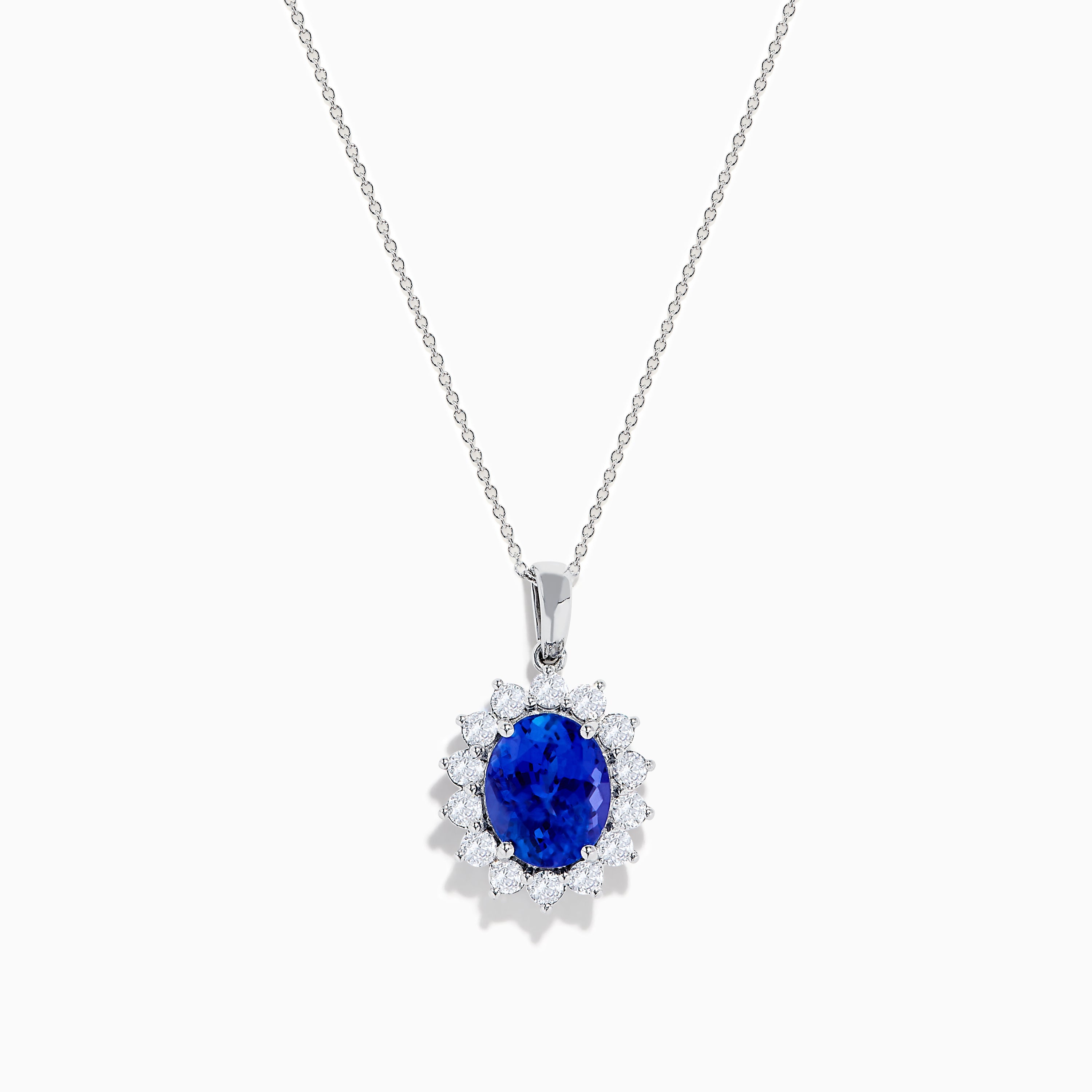 Nahla Siri 14K White Gold Tanzanite and Diamond Pendant