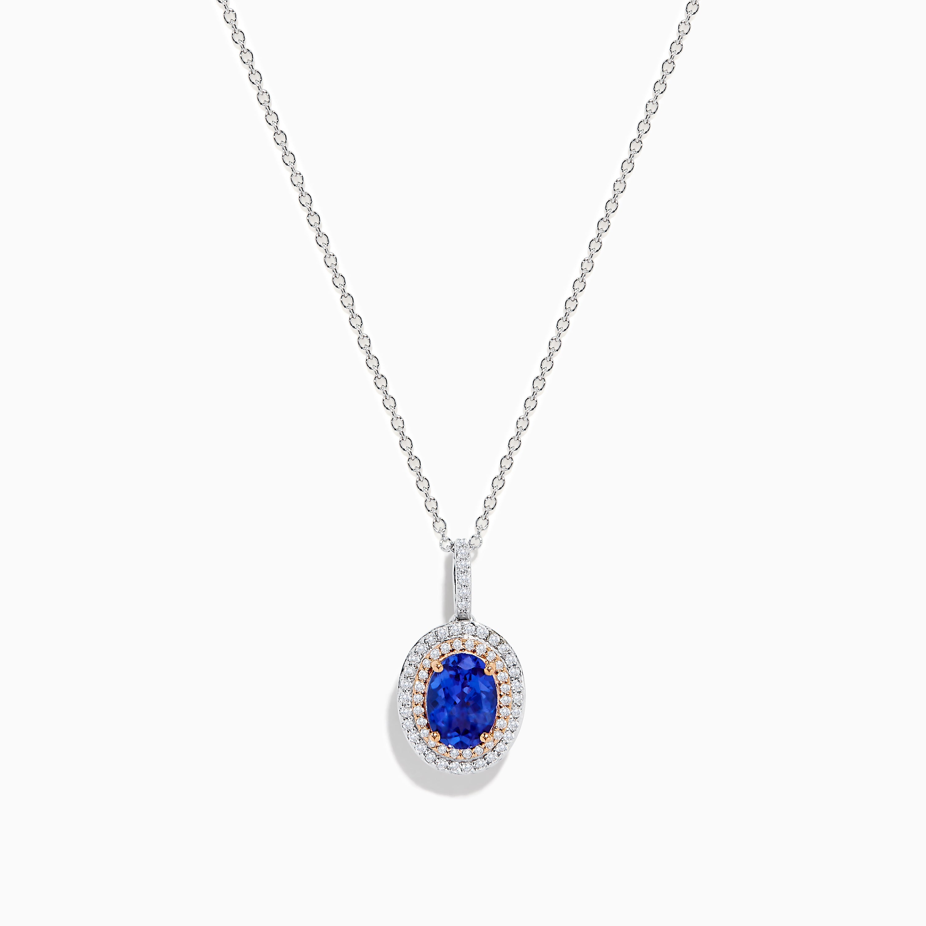 Nahla Siri 14K White & Rose Gold Tanzanite and Diamond Pendant