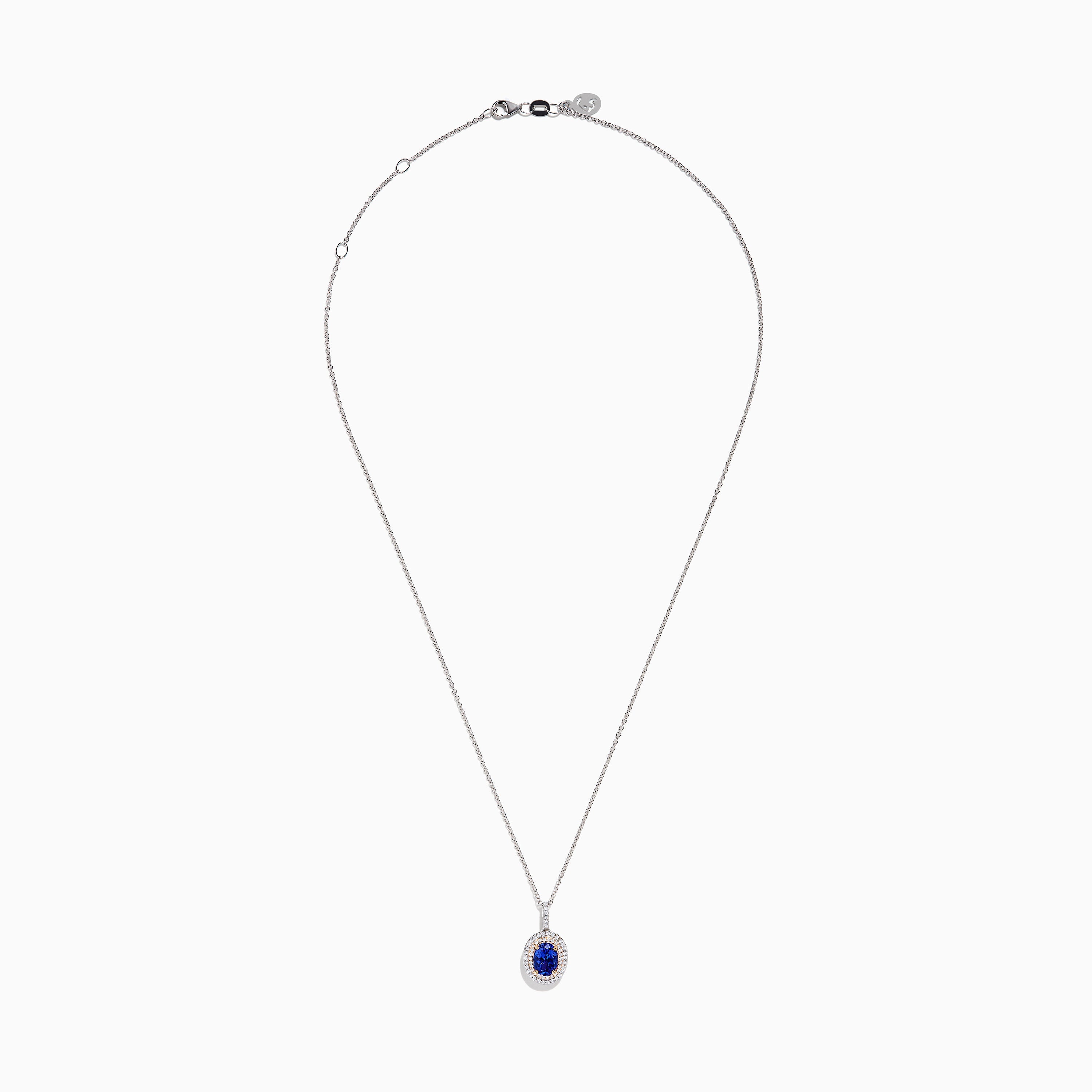 Nahla Siri 14K White & Rose Gold Tanzanite and Diamond Pendant